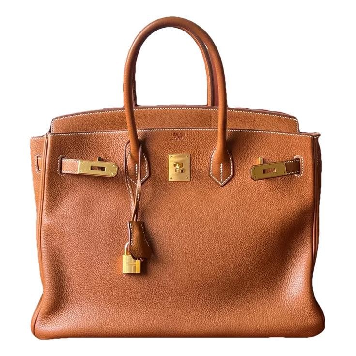 Birkin 35 leather handbag