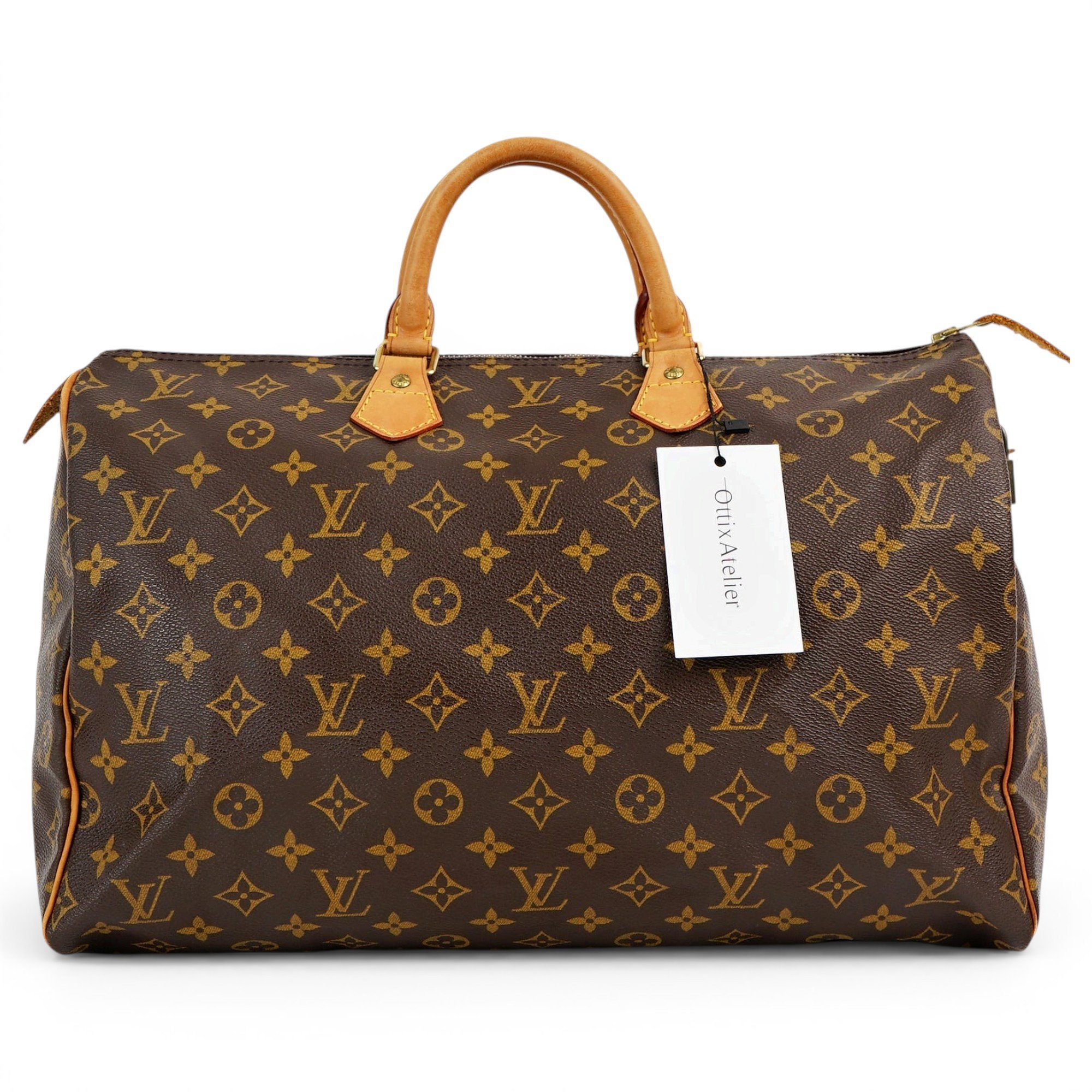 Speedy leather handbag