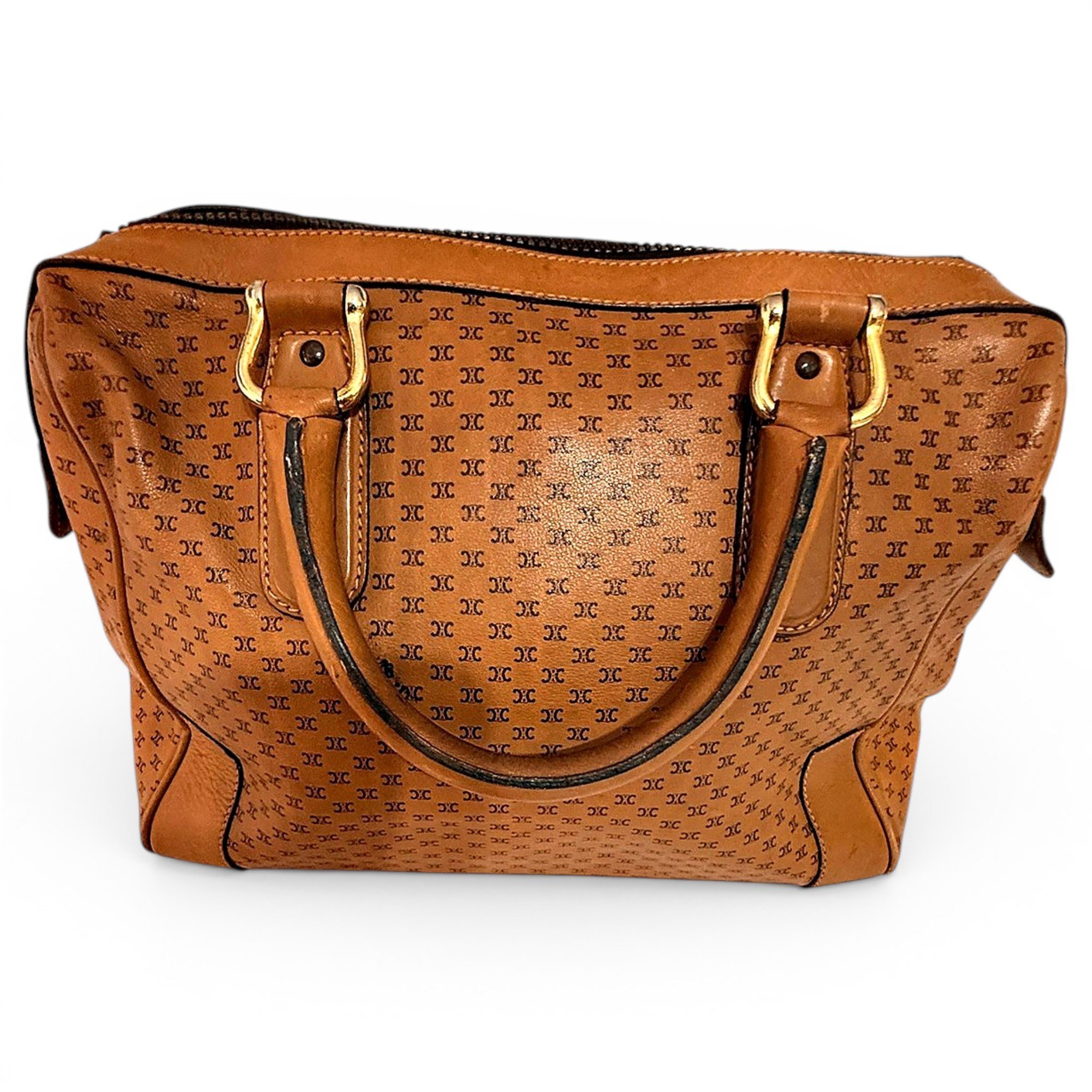 Leather travel bag