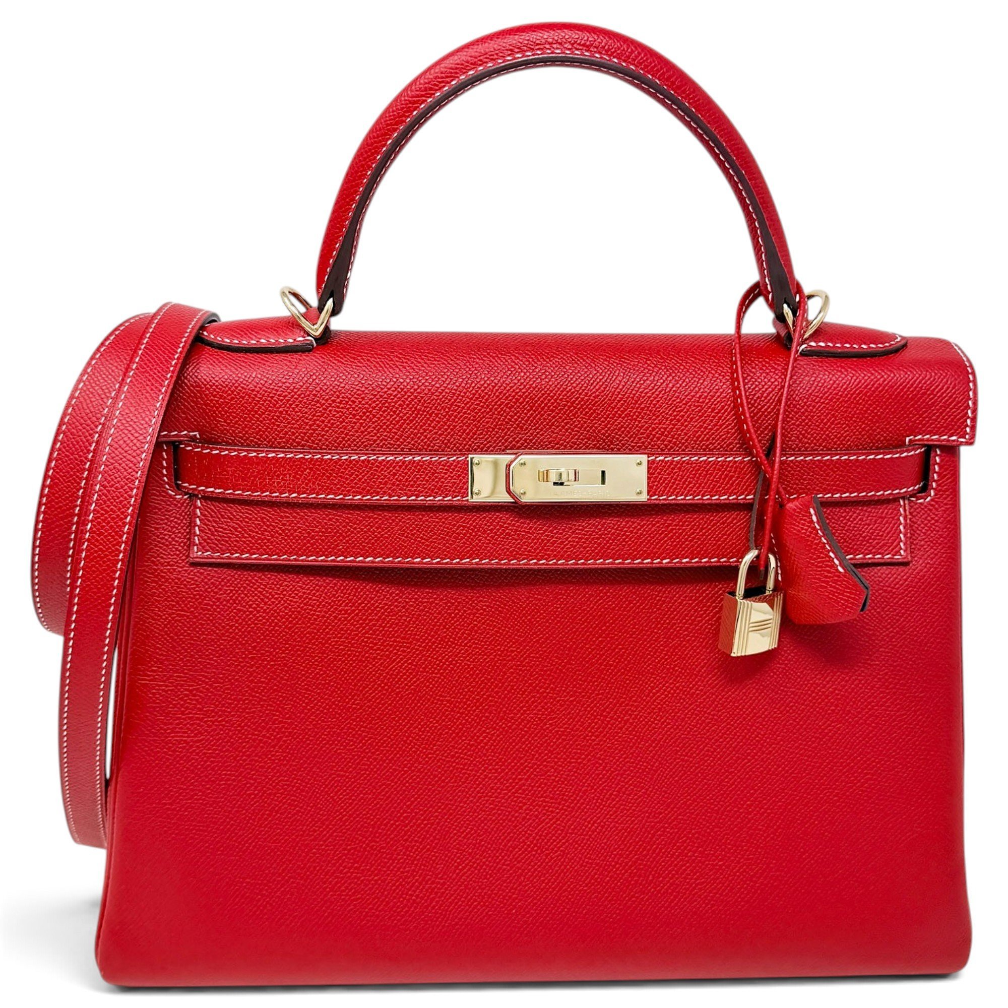 Kelly 32 leather handbag