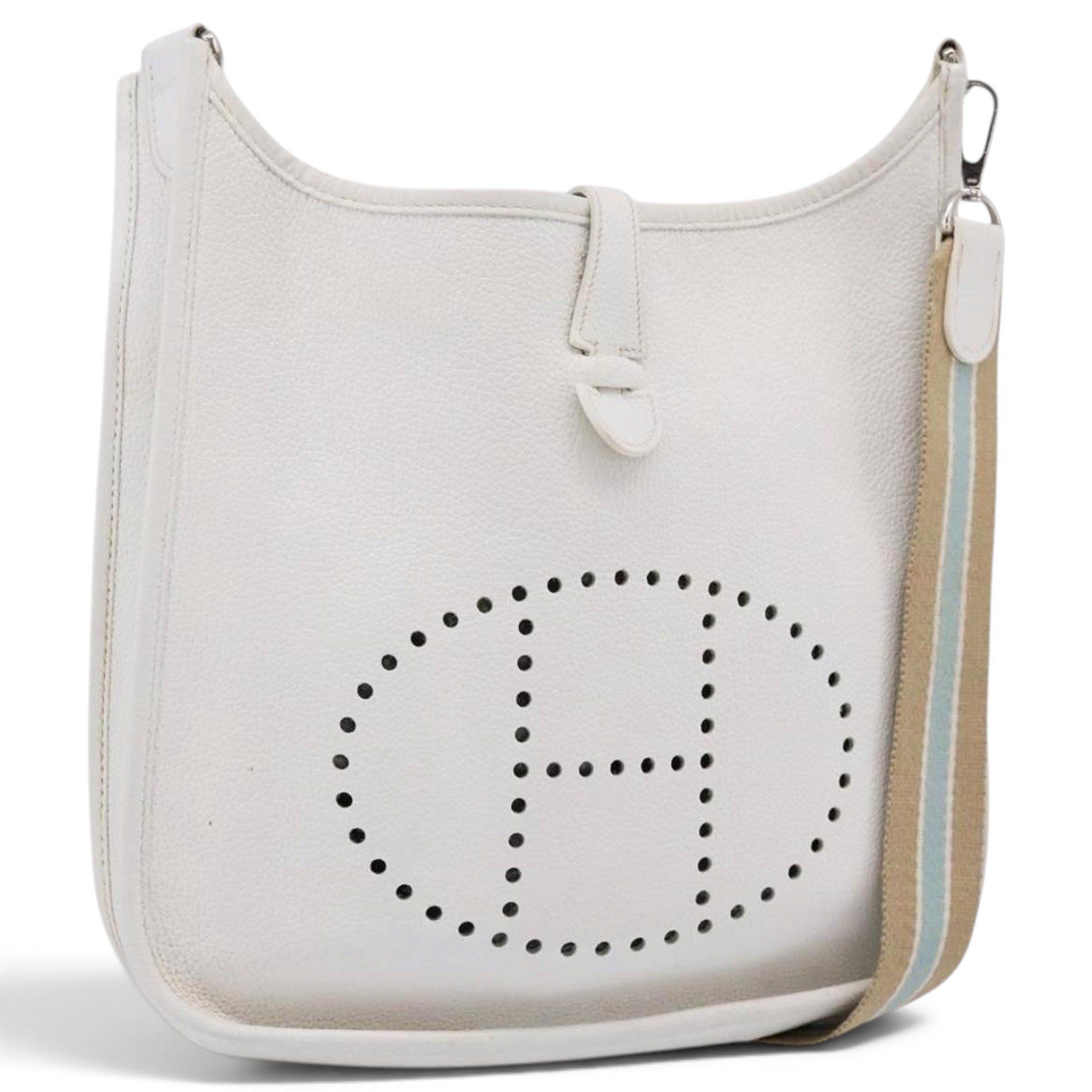 H leather handbag