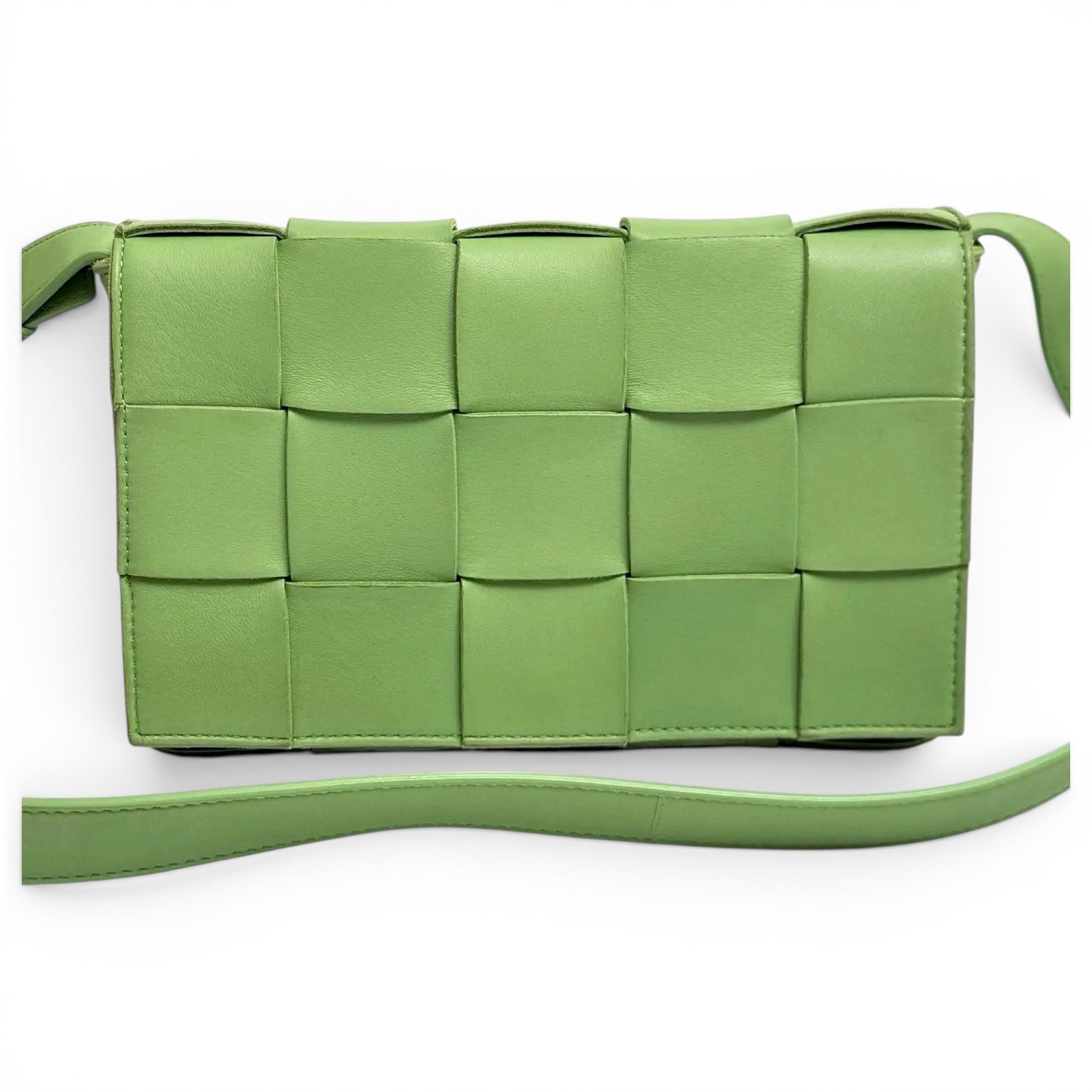 Cassette leather handbag
