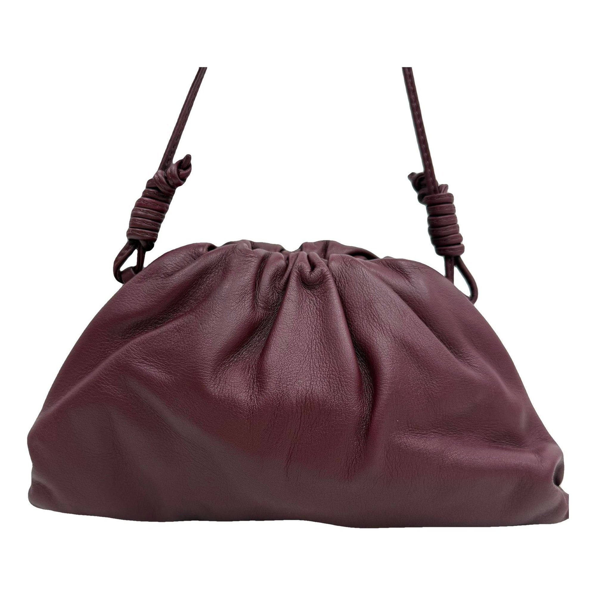 Pouch leather handbag