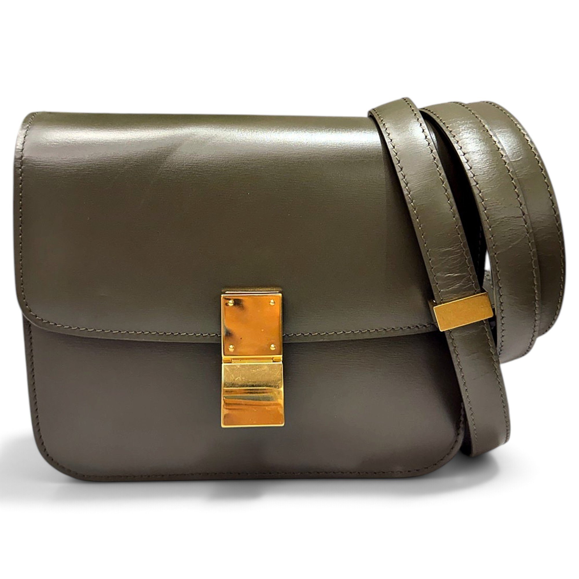Classic leather crossbody bag