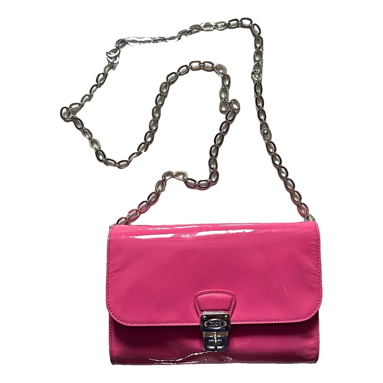 Tod's Patent leather clutch bag