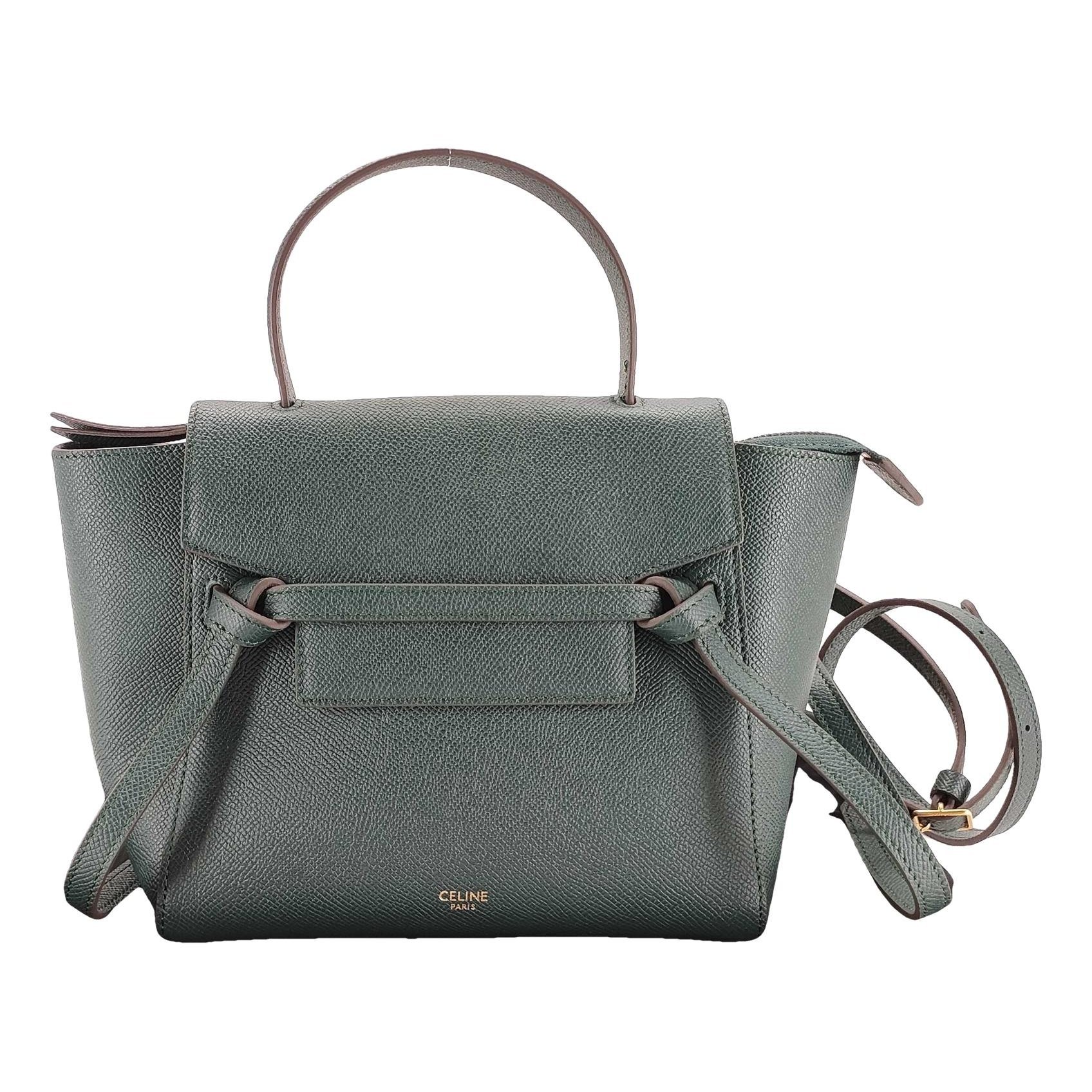 Belt leather handbag
