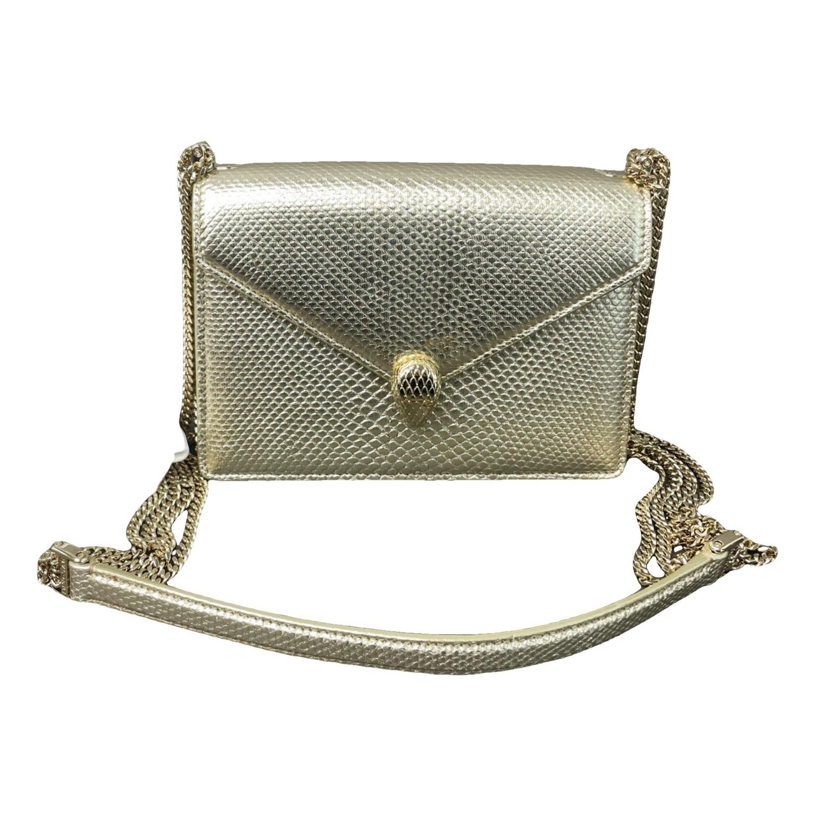 Serpenti leather handbag