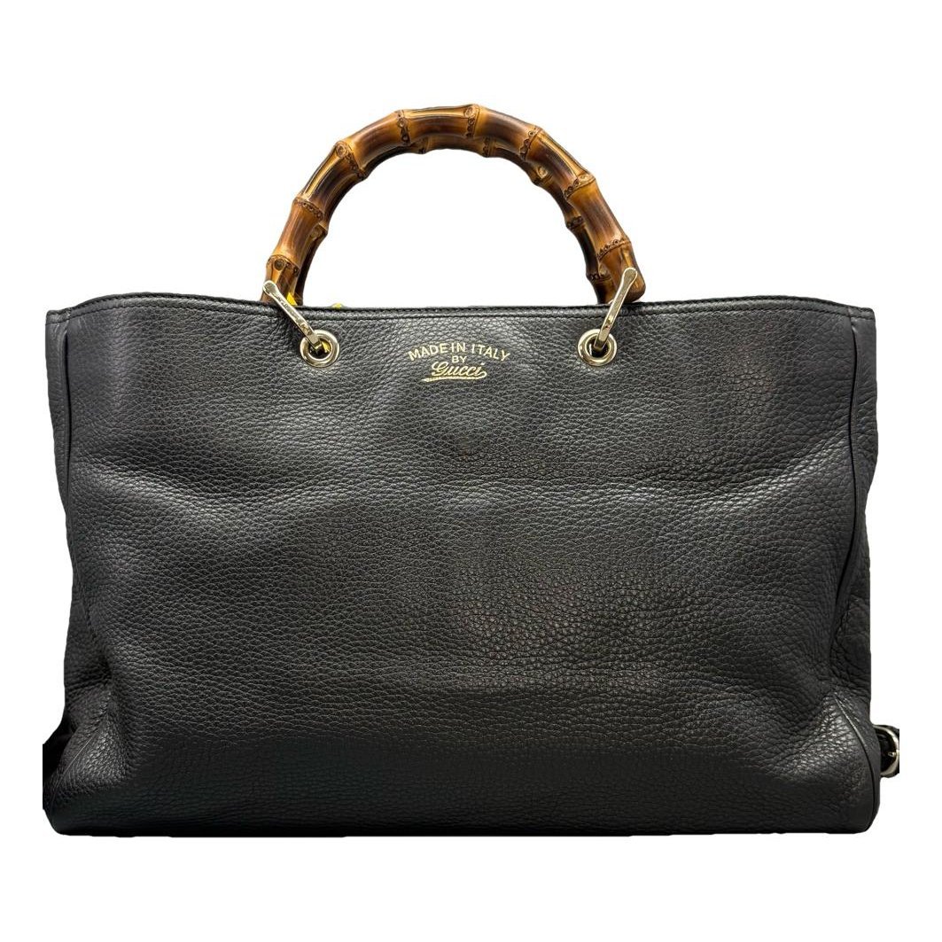 Bamboo leather handbag