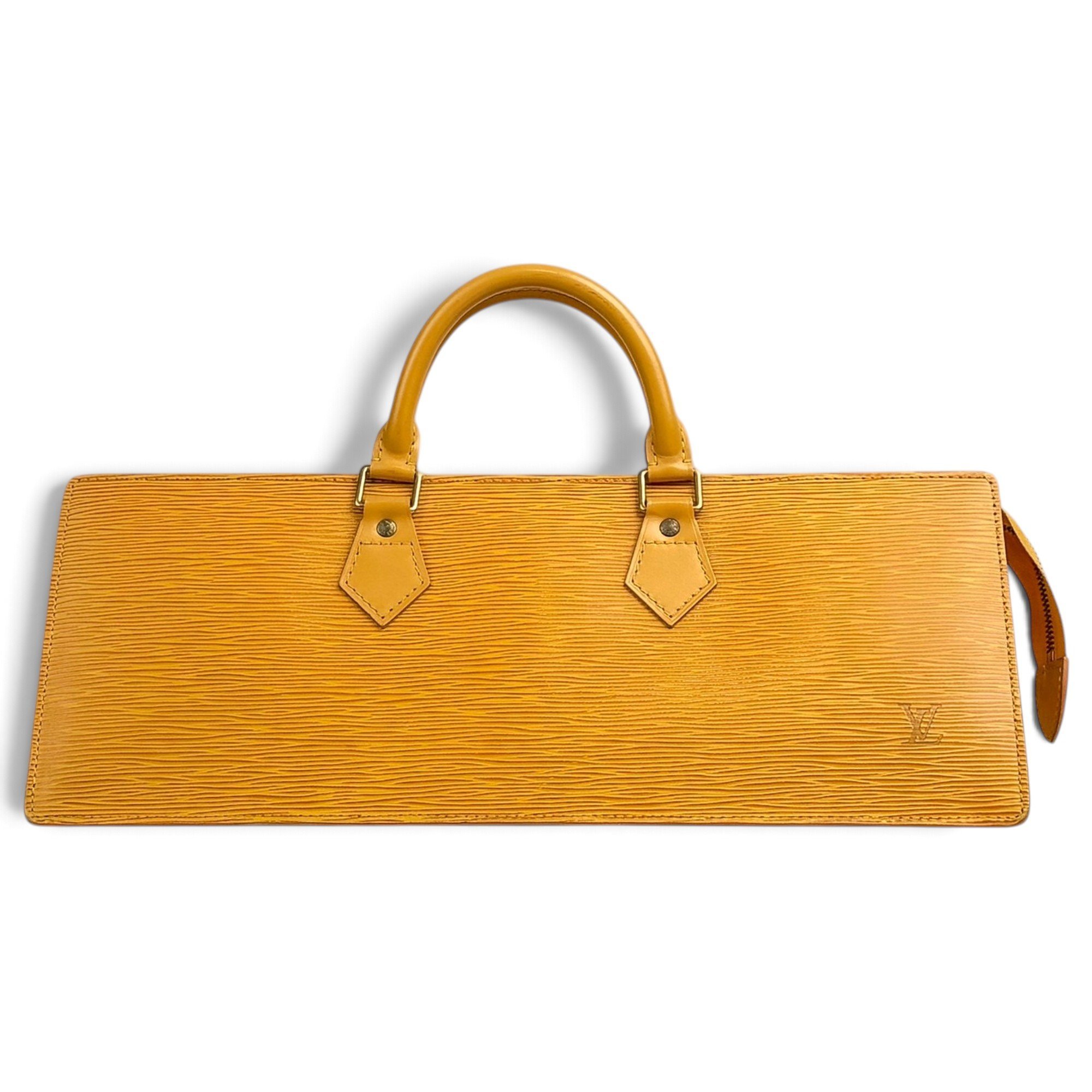 Triangle leather handbag
