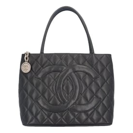 Chanel Petite Shopping Tote leather tote