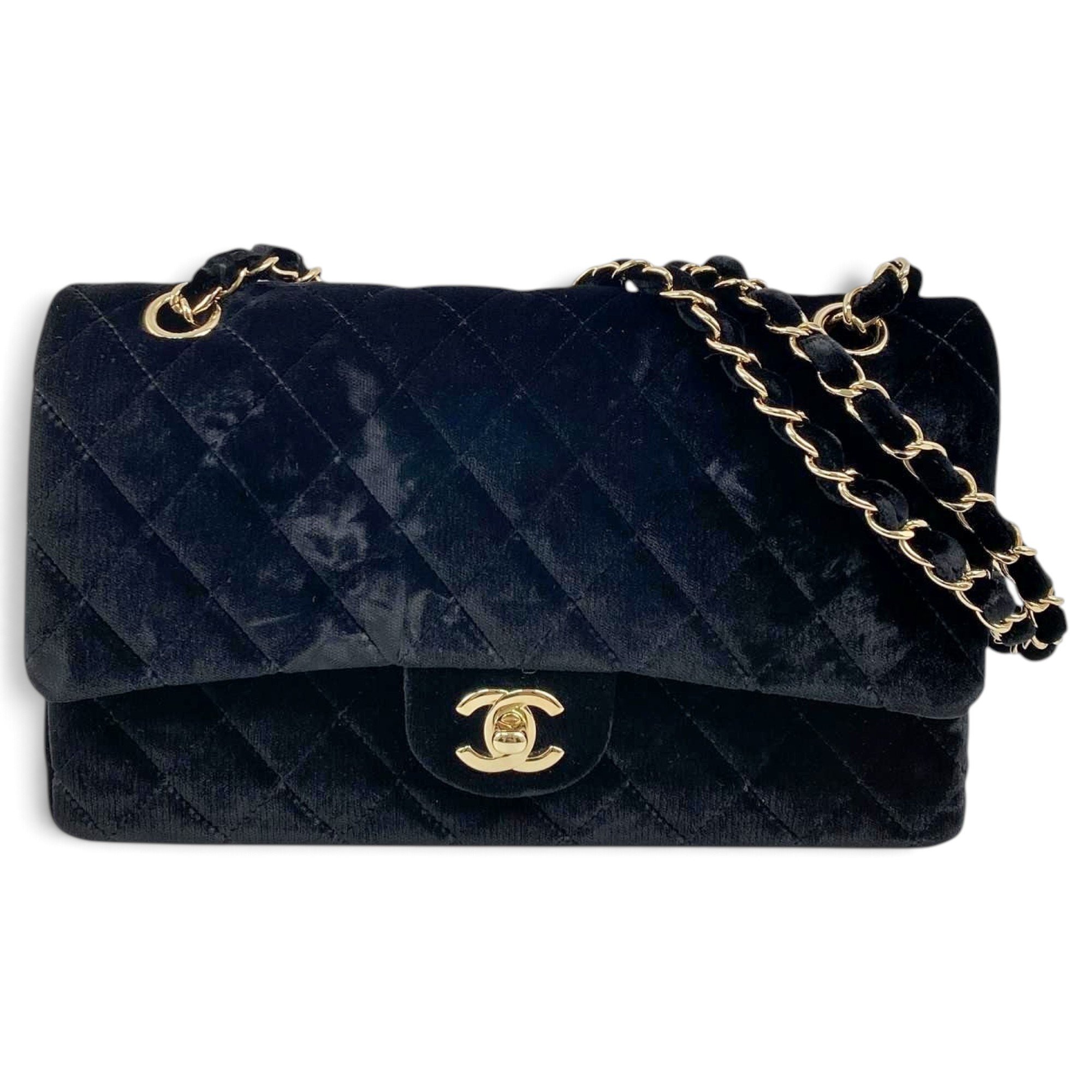 Velvet handbag