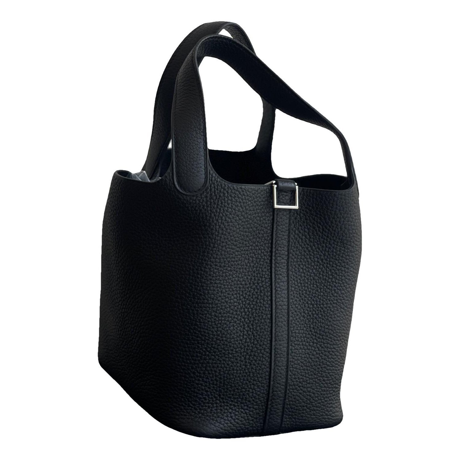 Picotin leather tote