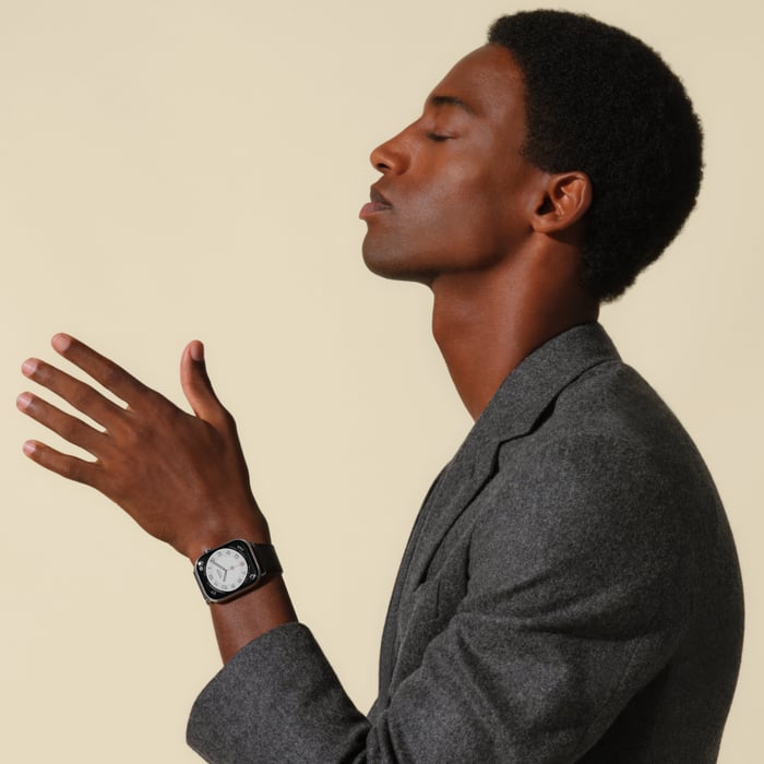 Noir Band Apple Watch Hermès Single Tour 46 MM