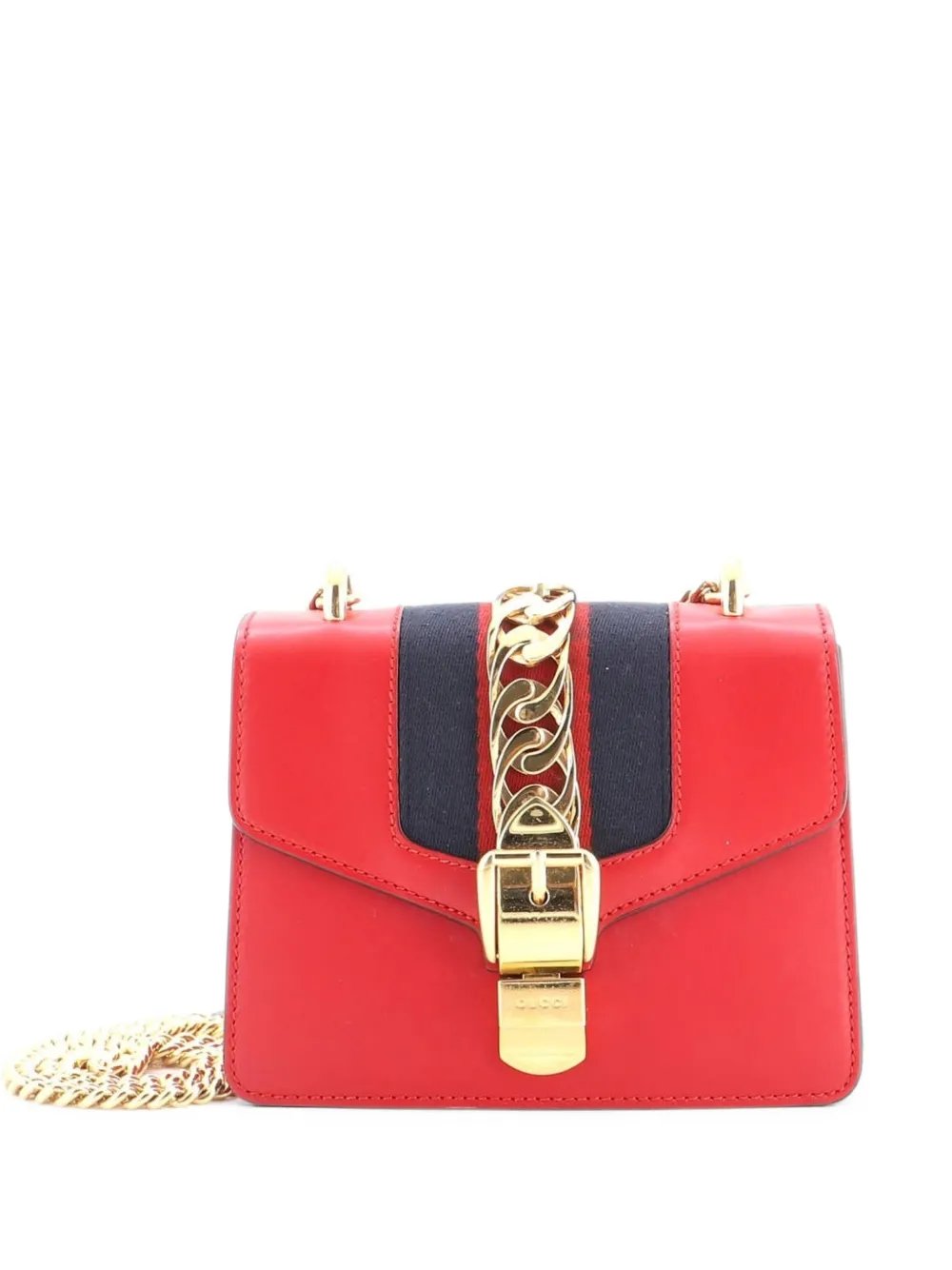 Sylvie Chain Shoulder Bag Leather Mini crossbody bag