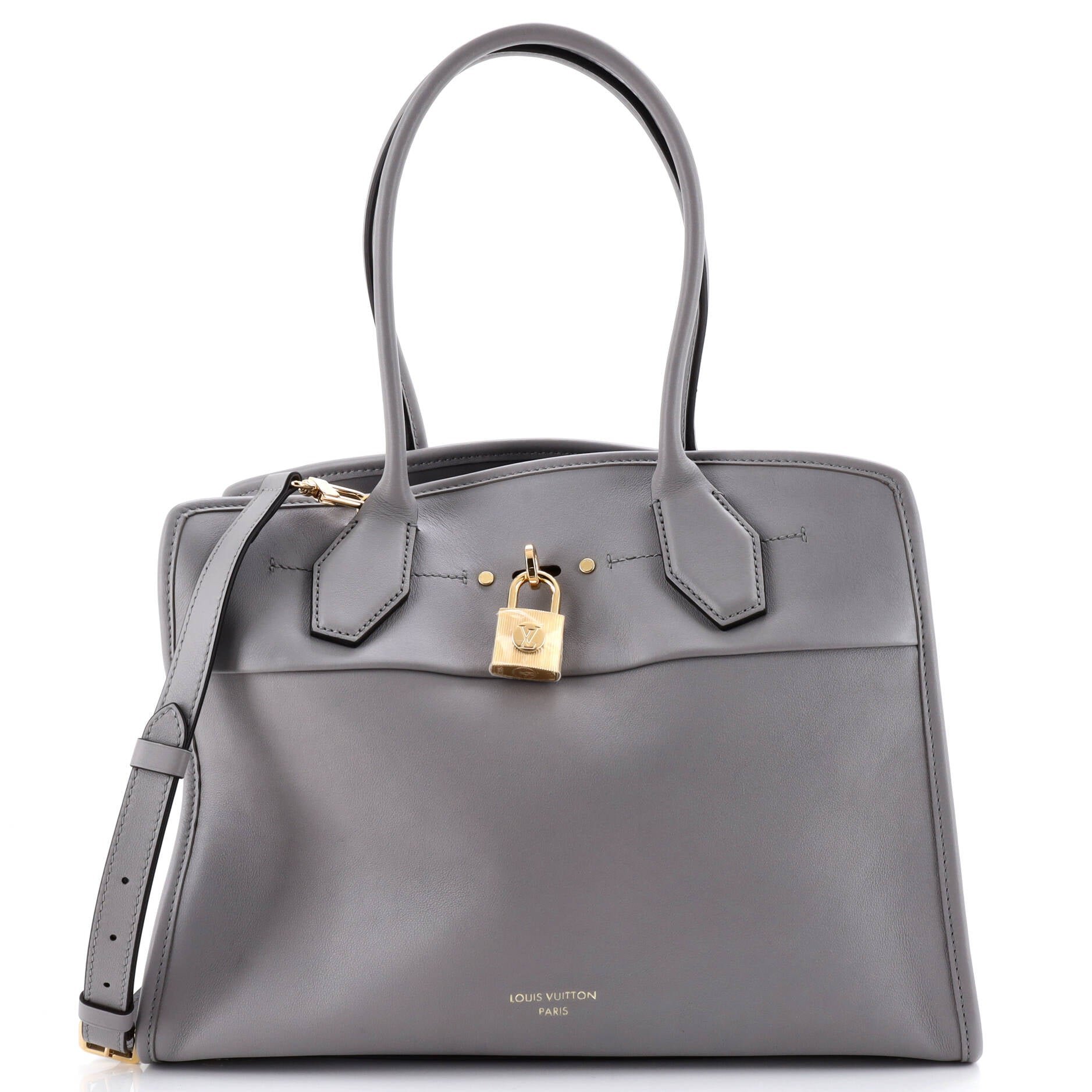 Louis Vuitton City Steamer Soft Handbag Leather MM