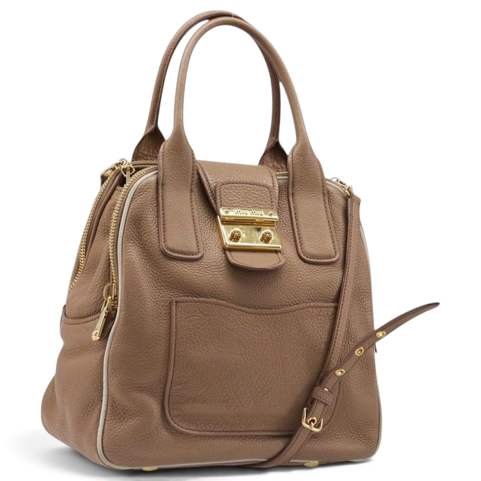 Leather handbag