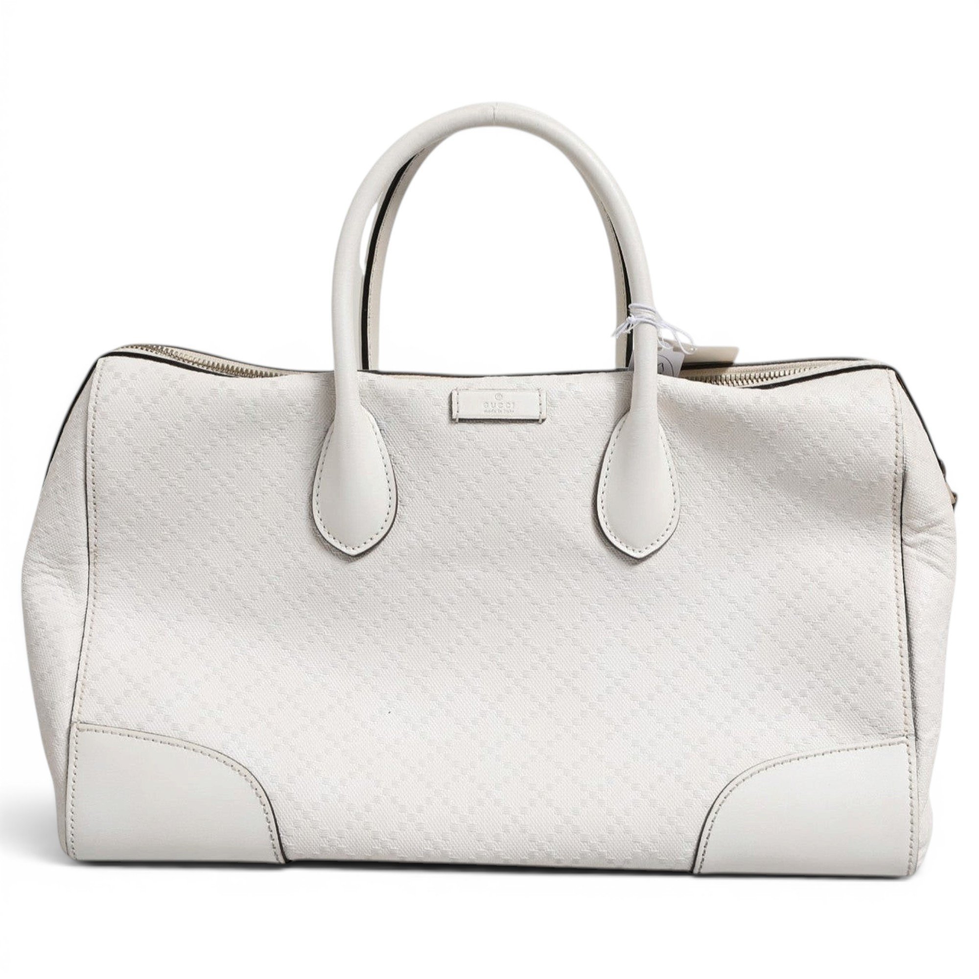 Boston leather bowling bag