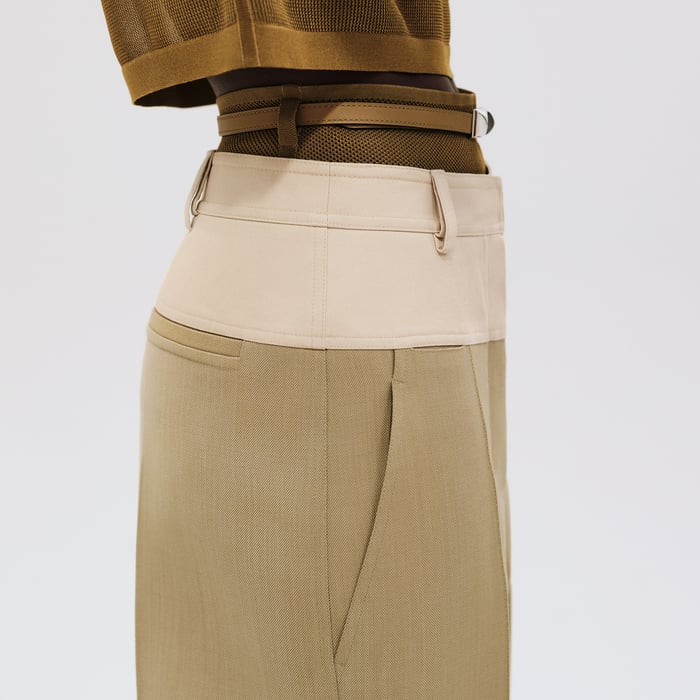 Vert Muscade Loose Fit Pants