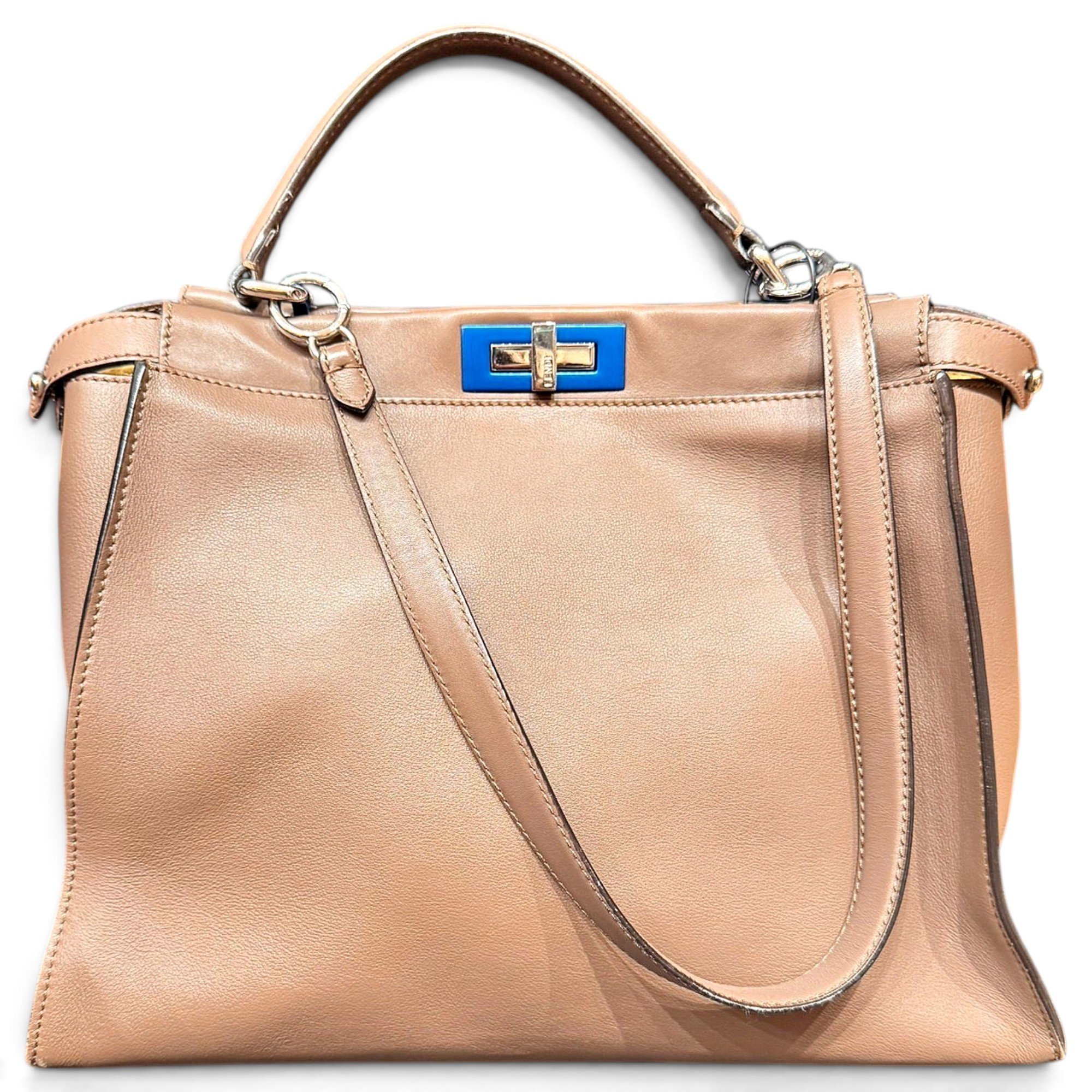 Peekaboo leather handbag