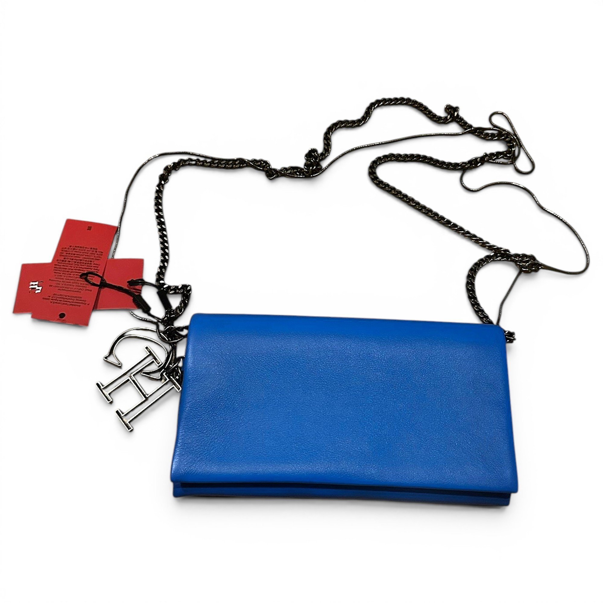 Leather clutch bag