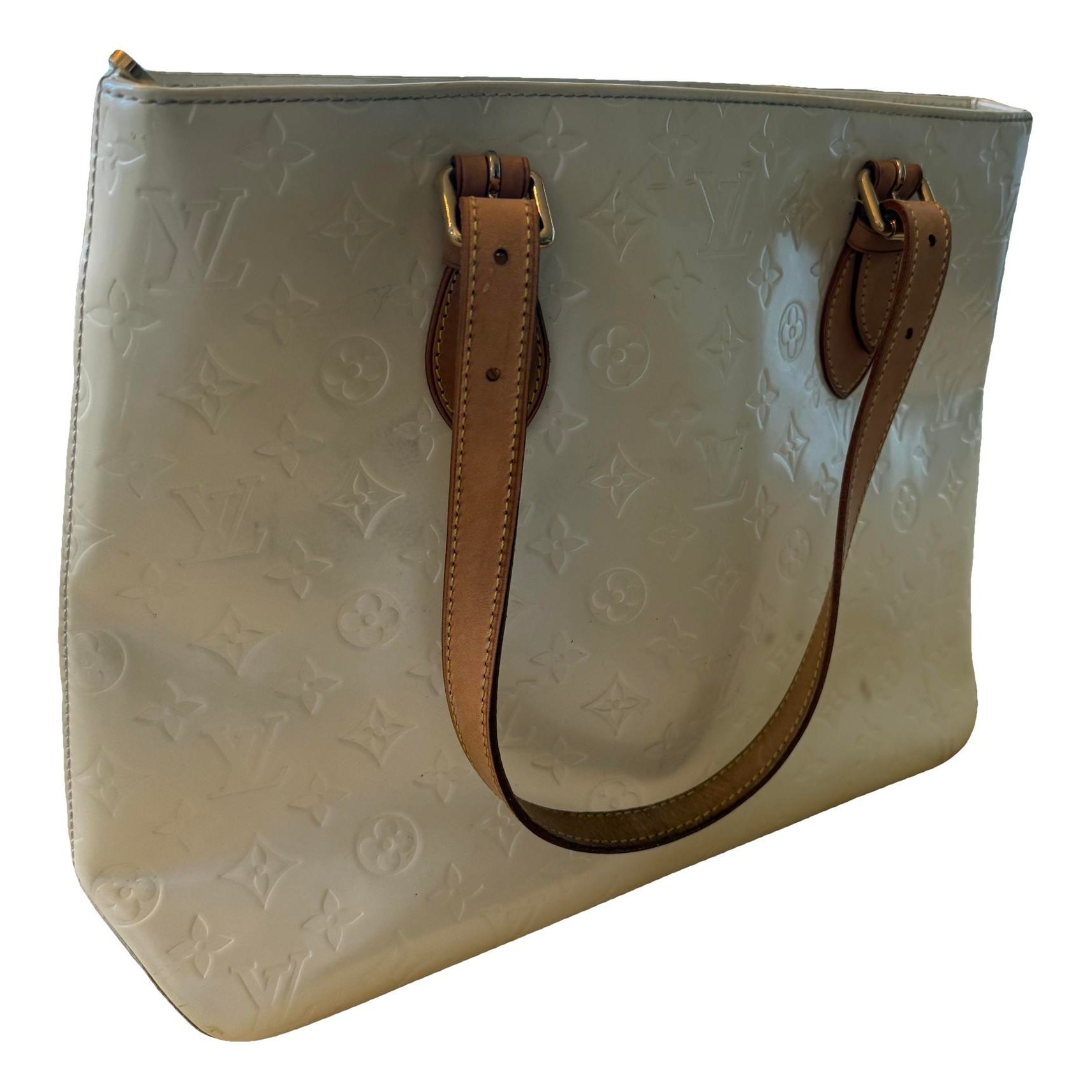 Patent leather handbag