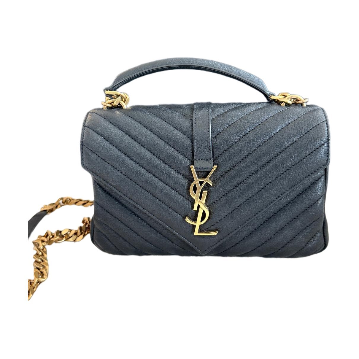 Collége monogramme leather handbag