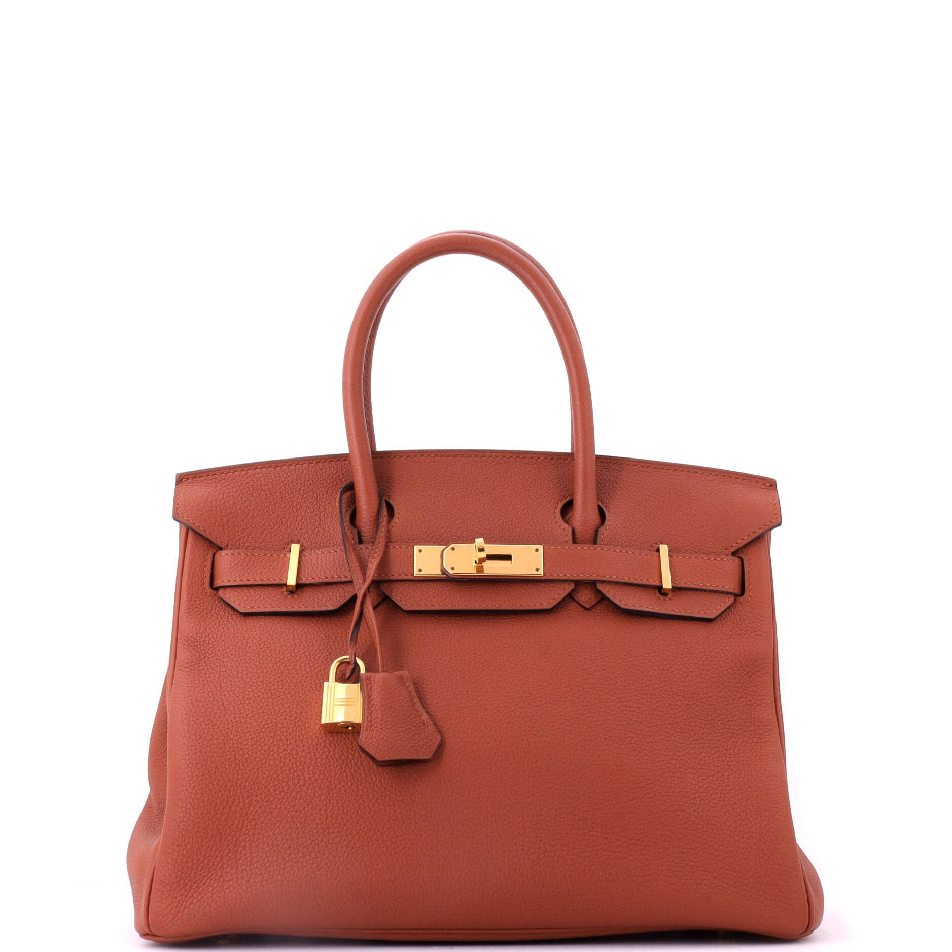 Hermes Birkin Handbag Cuivre Togo with Gold Hardware 30