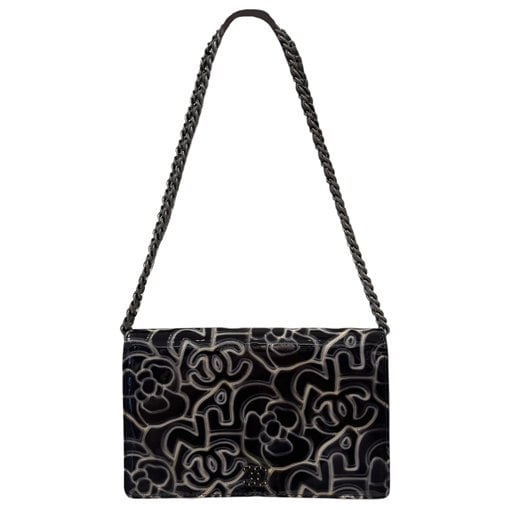 Patent leather handbag