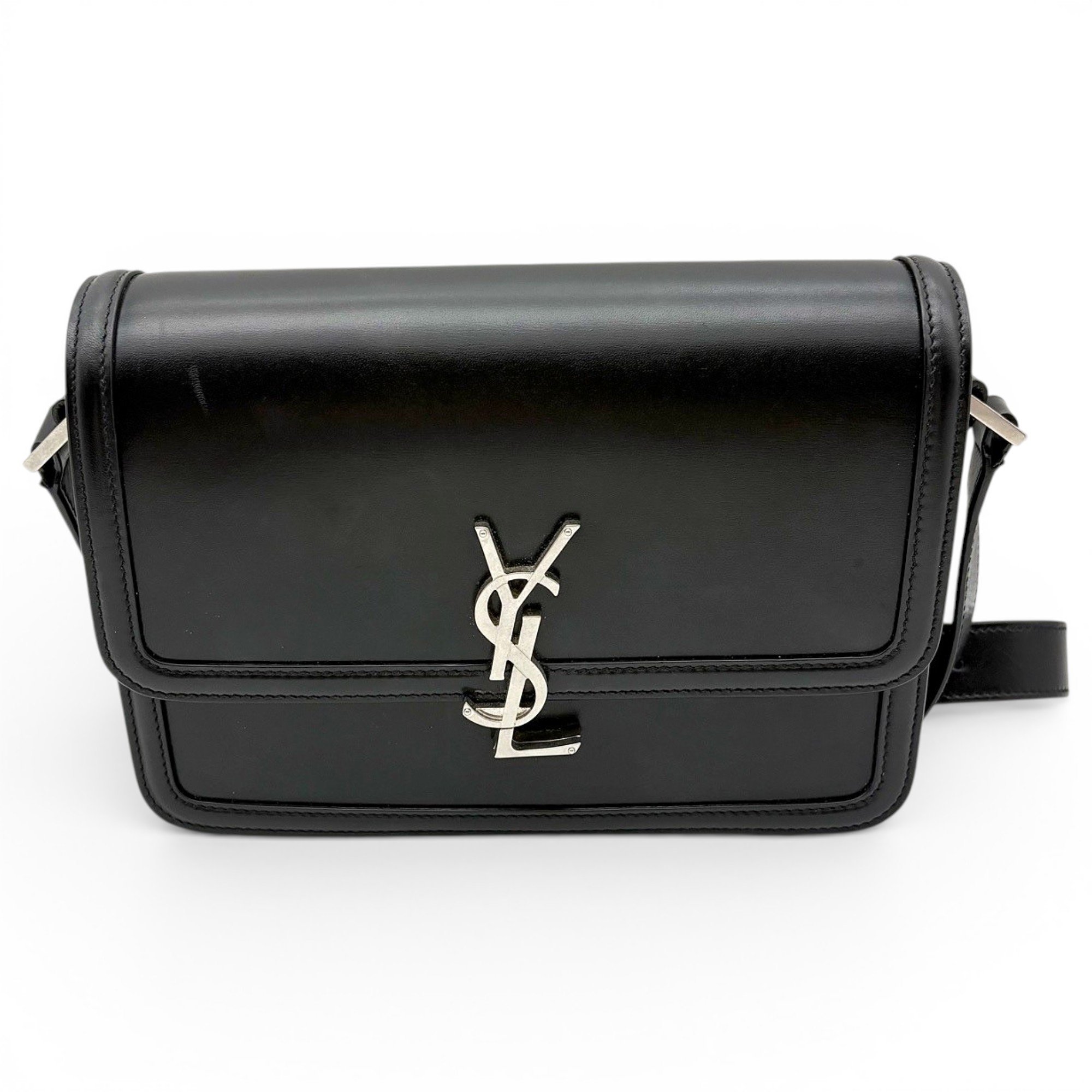 Solférino leather handbag