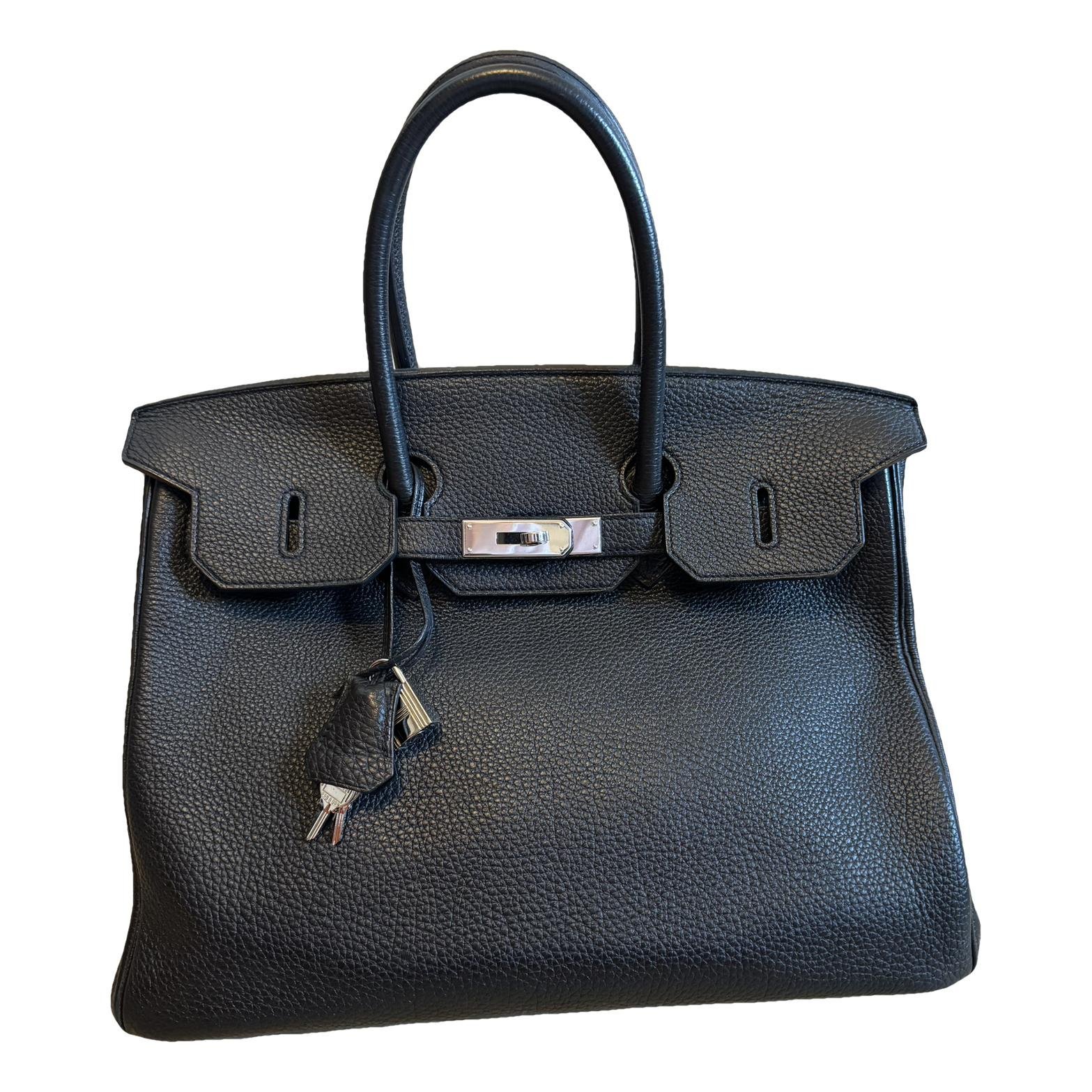 Birkin 35 leather handbag