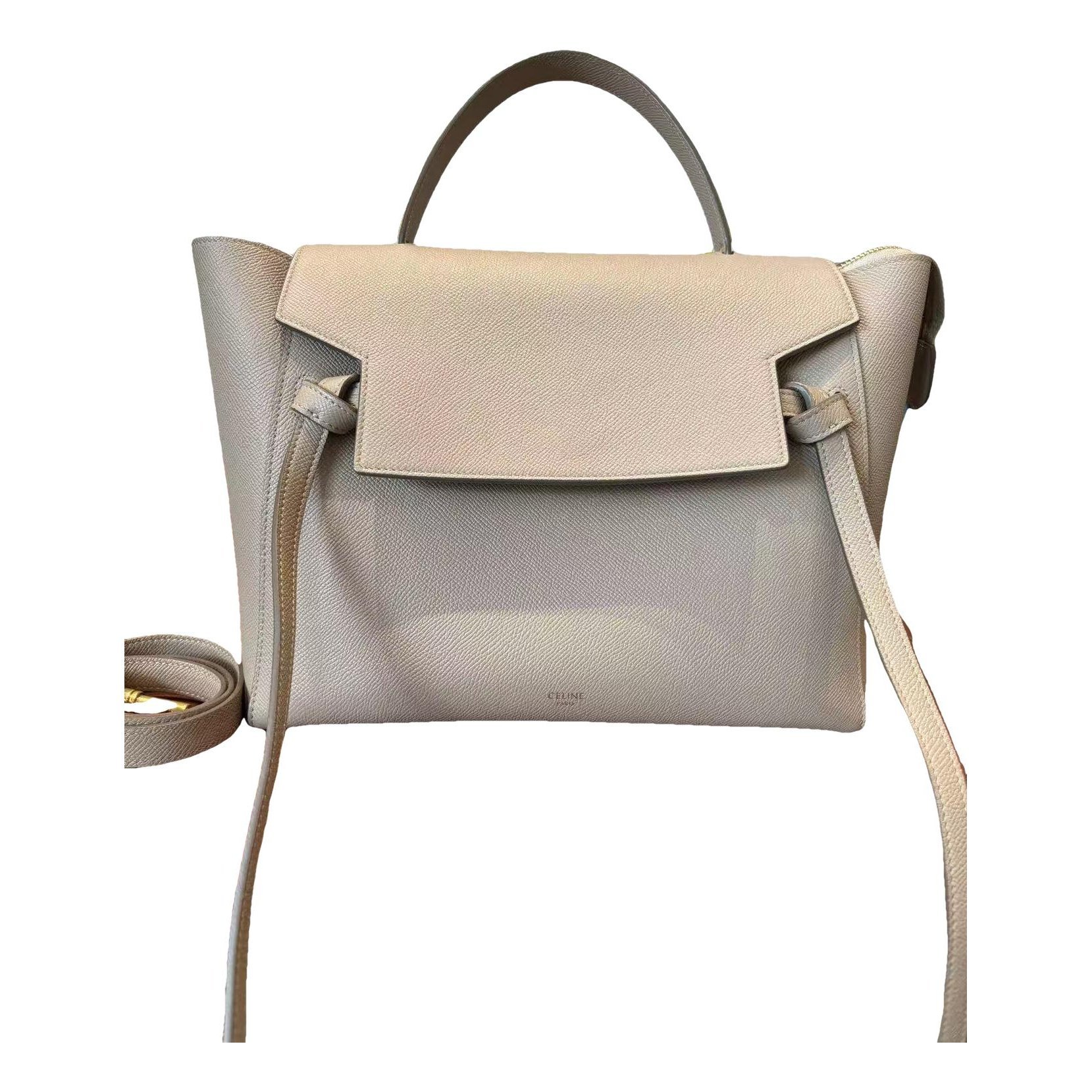 Belt leather handbag