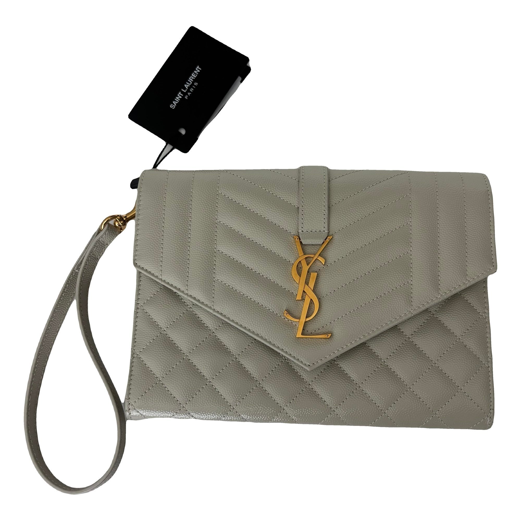 Cassandre leather clutch bag