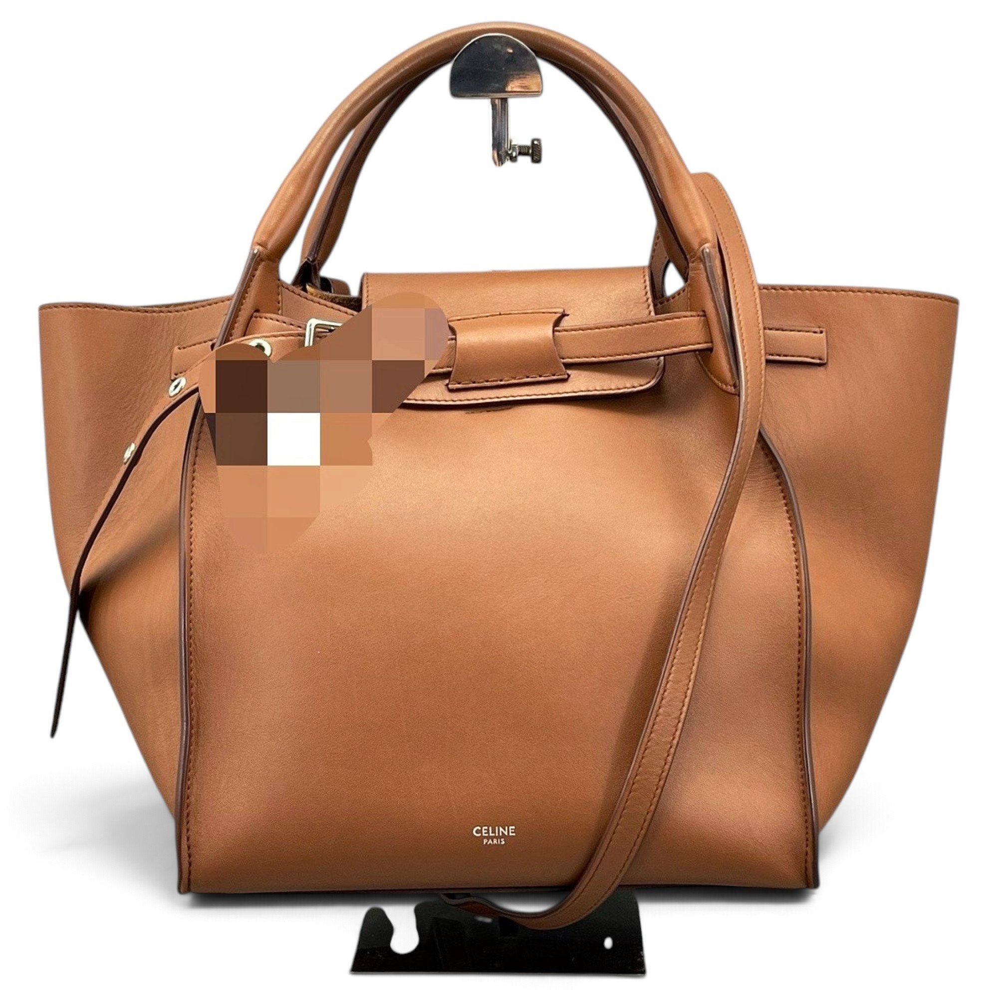 Belt leather handbag