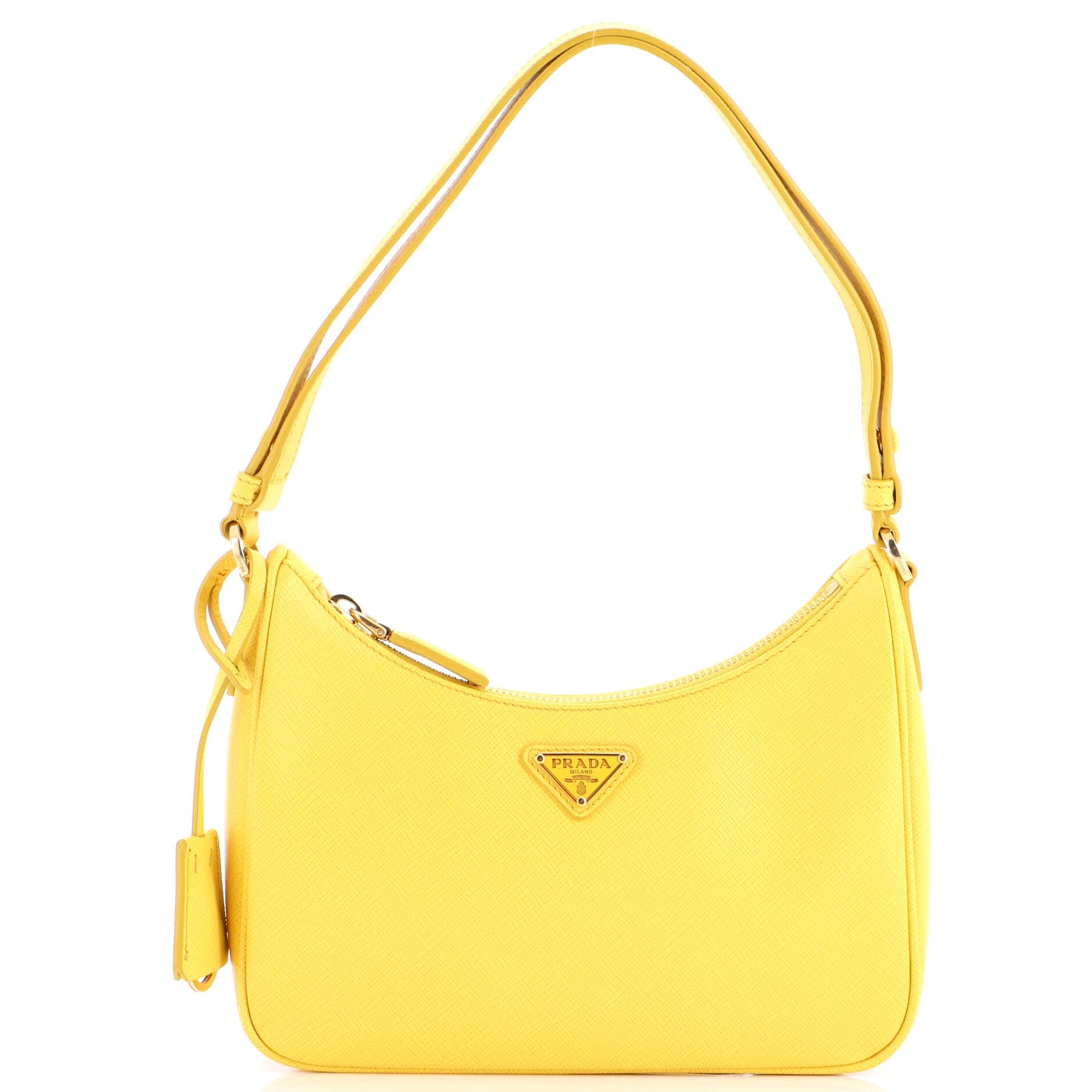 Re-Edition Hobo Saffiano Leather Mini