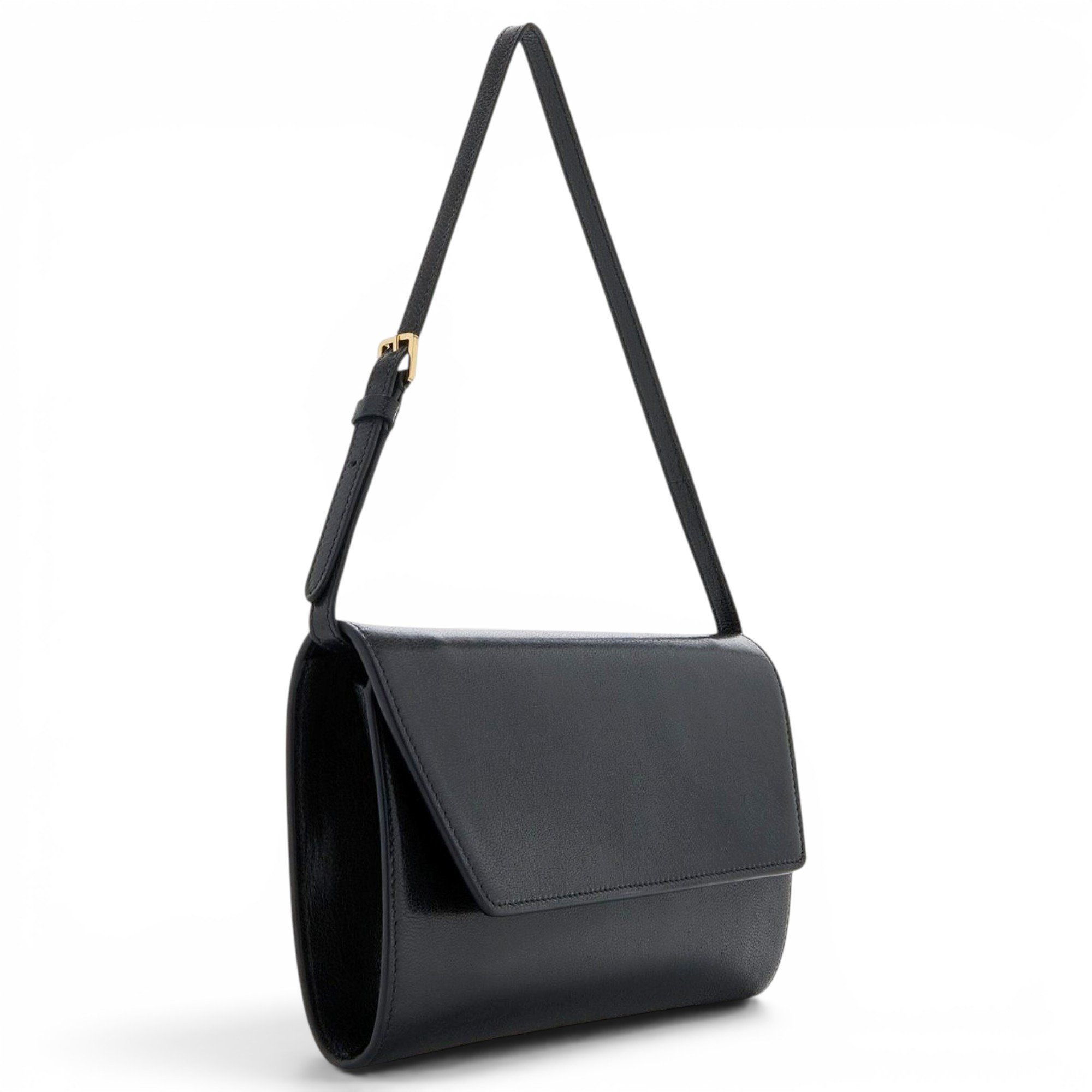 Leather clutch bag