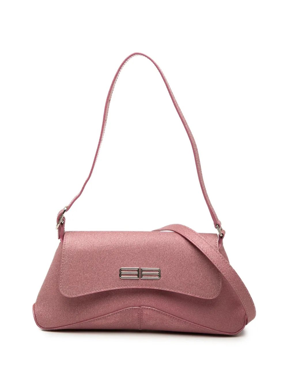 Balenciaga 2022 Small Glitter Fabric XX Flap crossbody bag