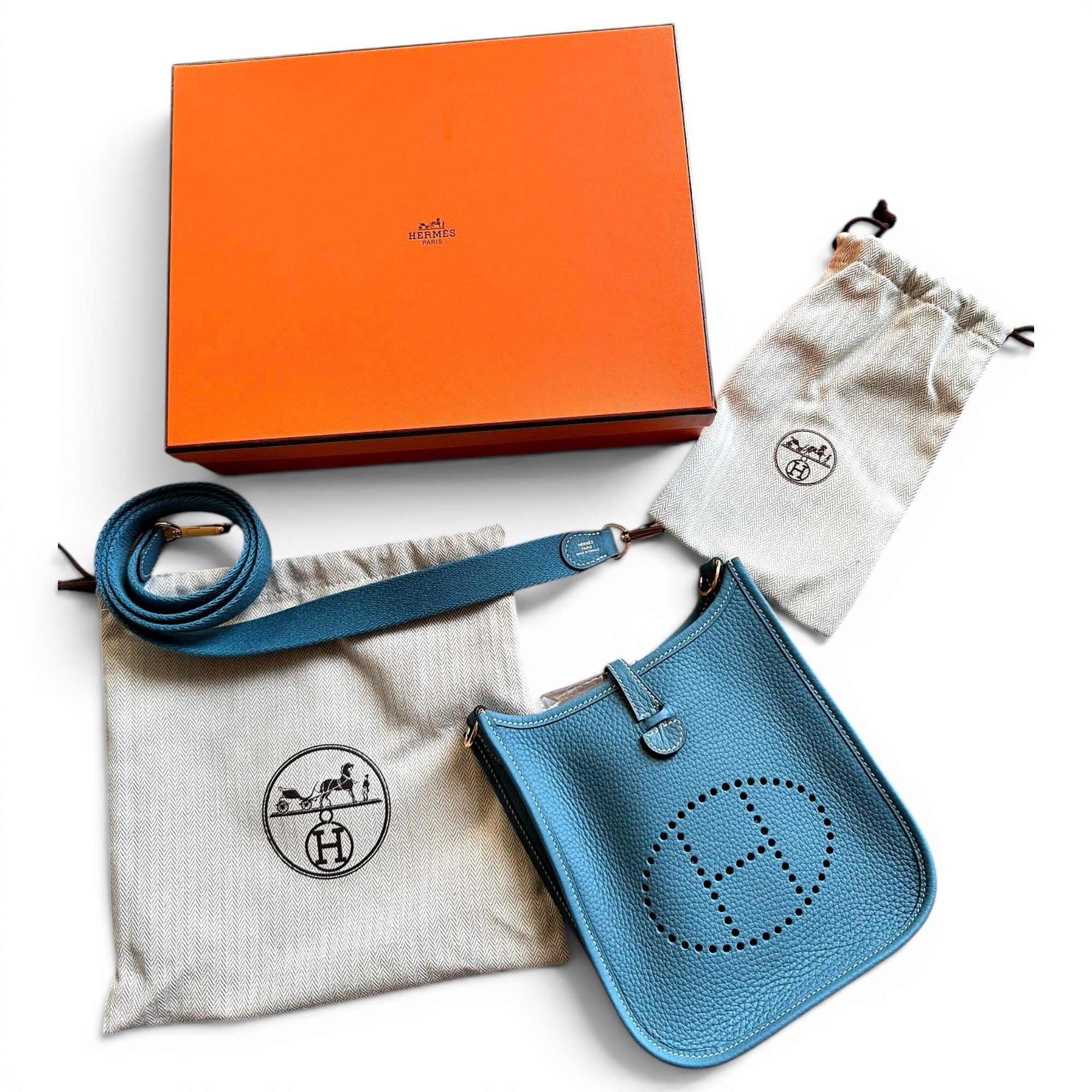 Mini Evelyne leather bag