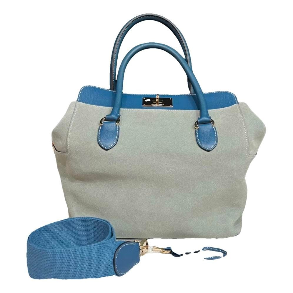 Toolbox leather handbag