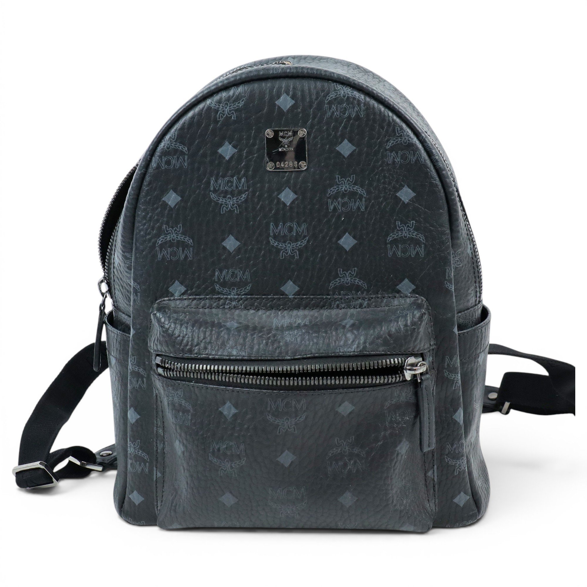Patent leather backpack