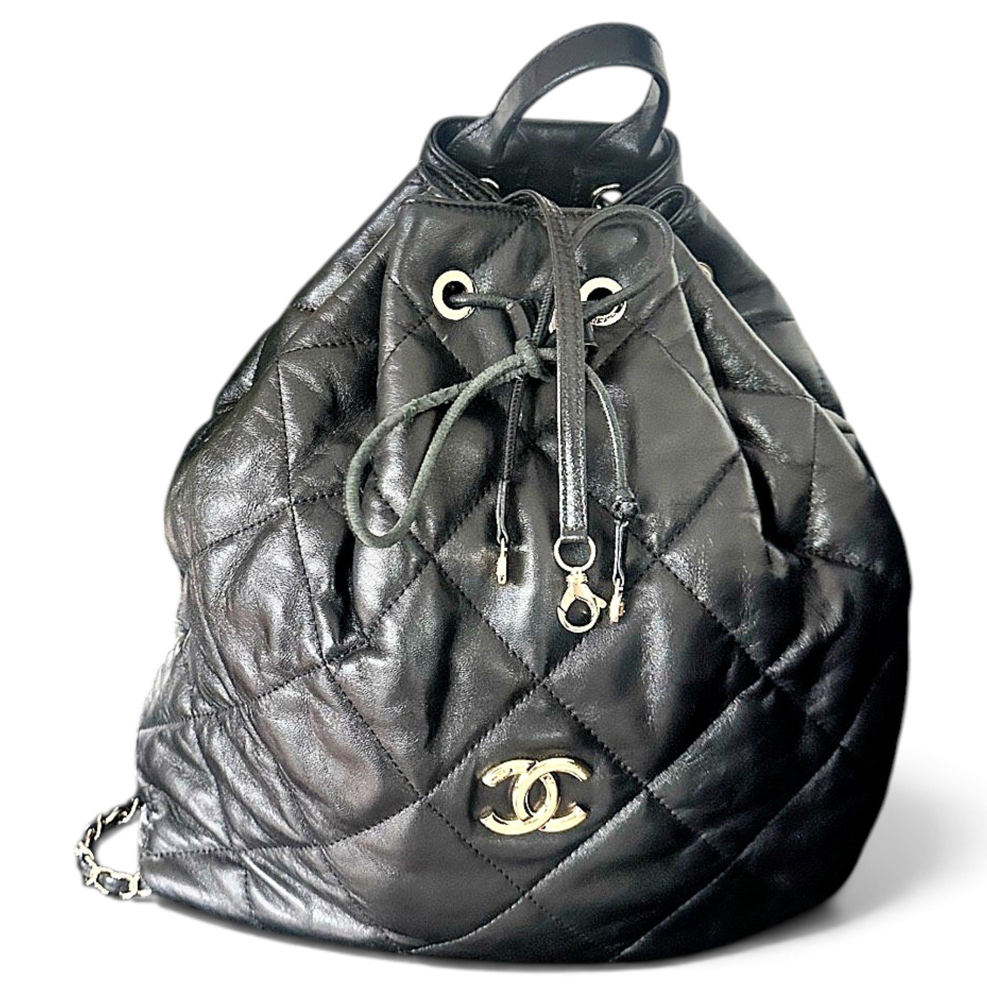 Leather backpack