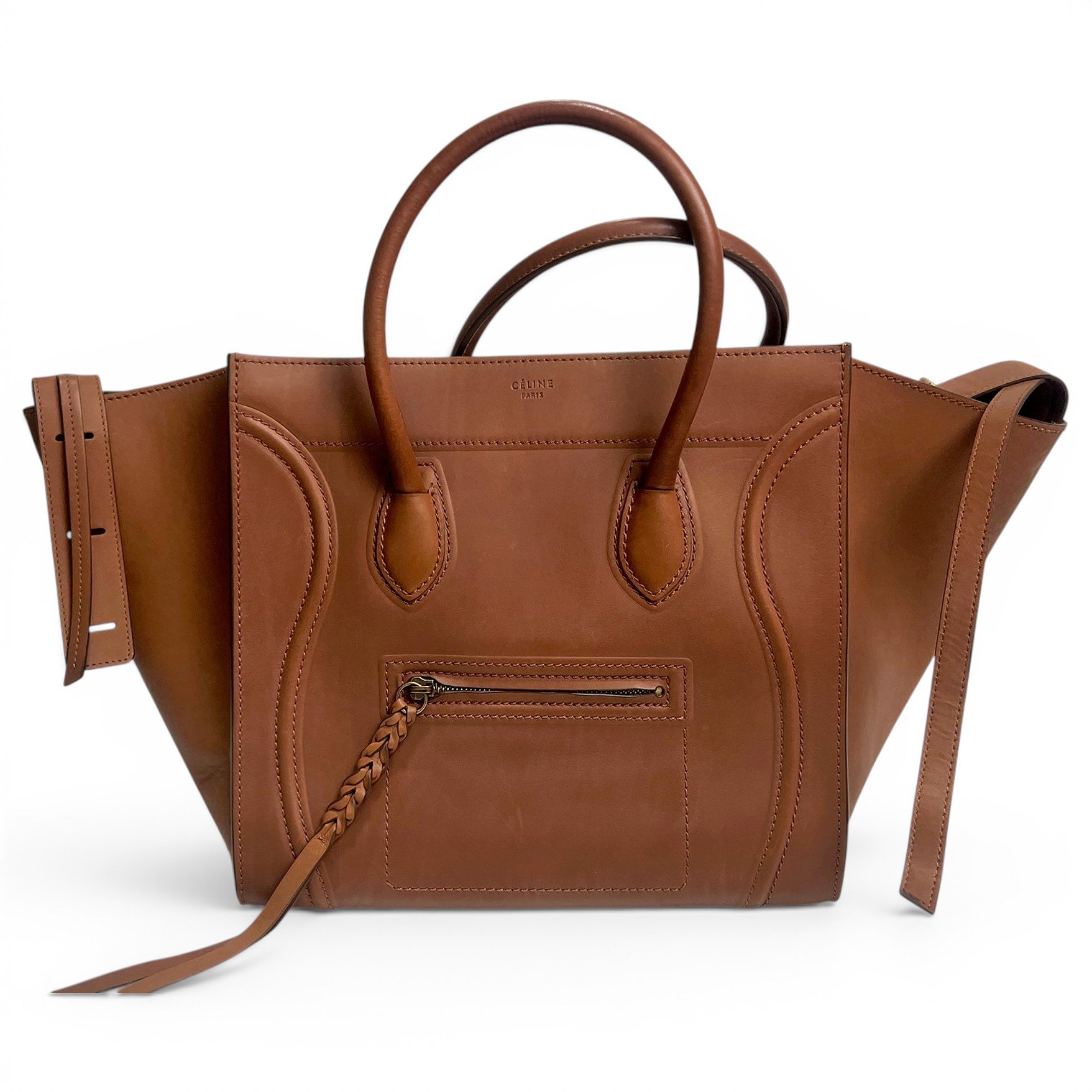 Celine Luggage Phantom leather handbag