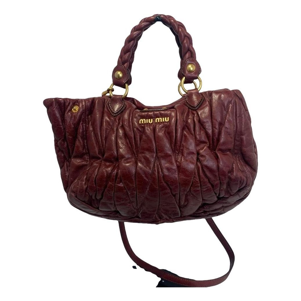 Miu Confidential leather handbag