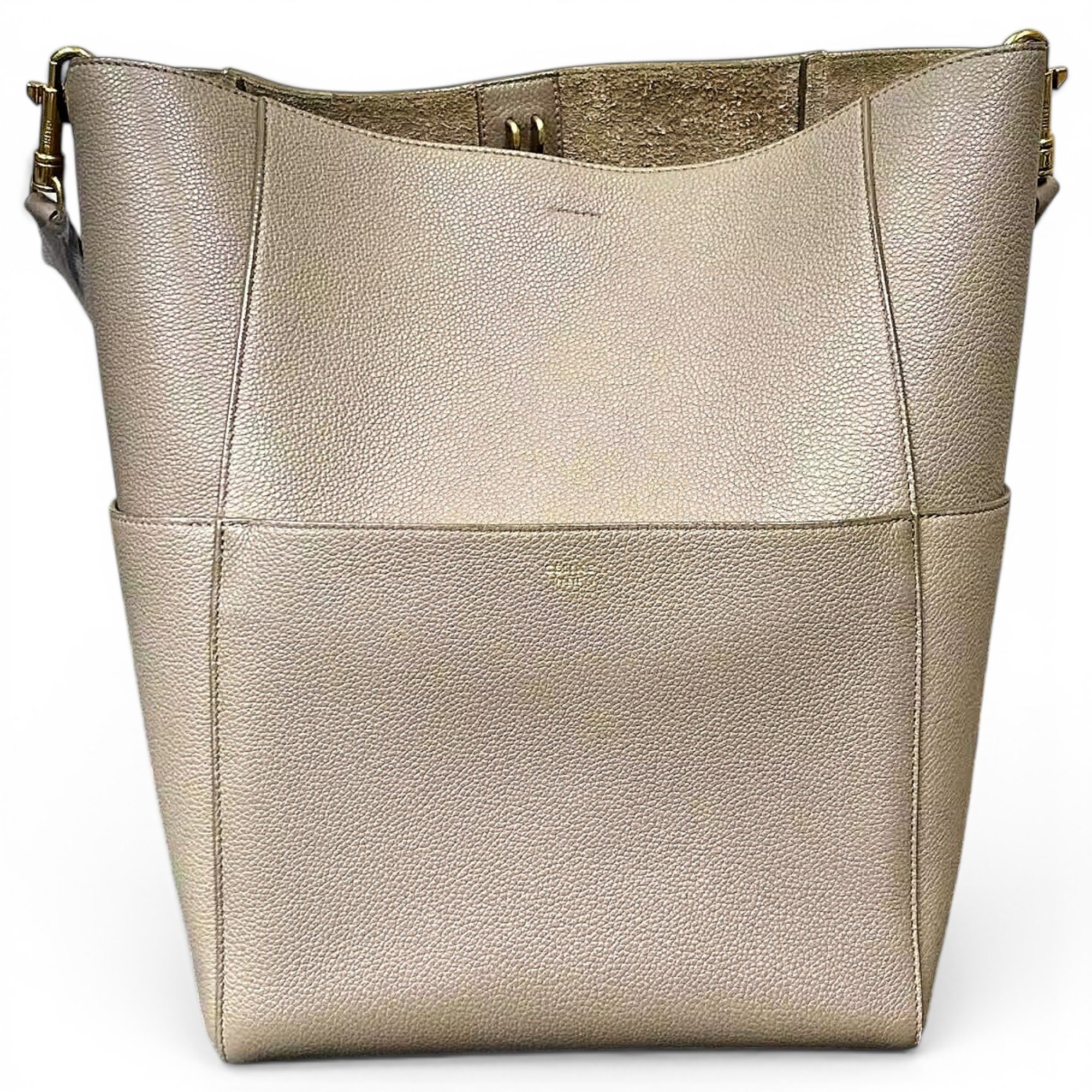 Seau Sangle leather handbag