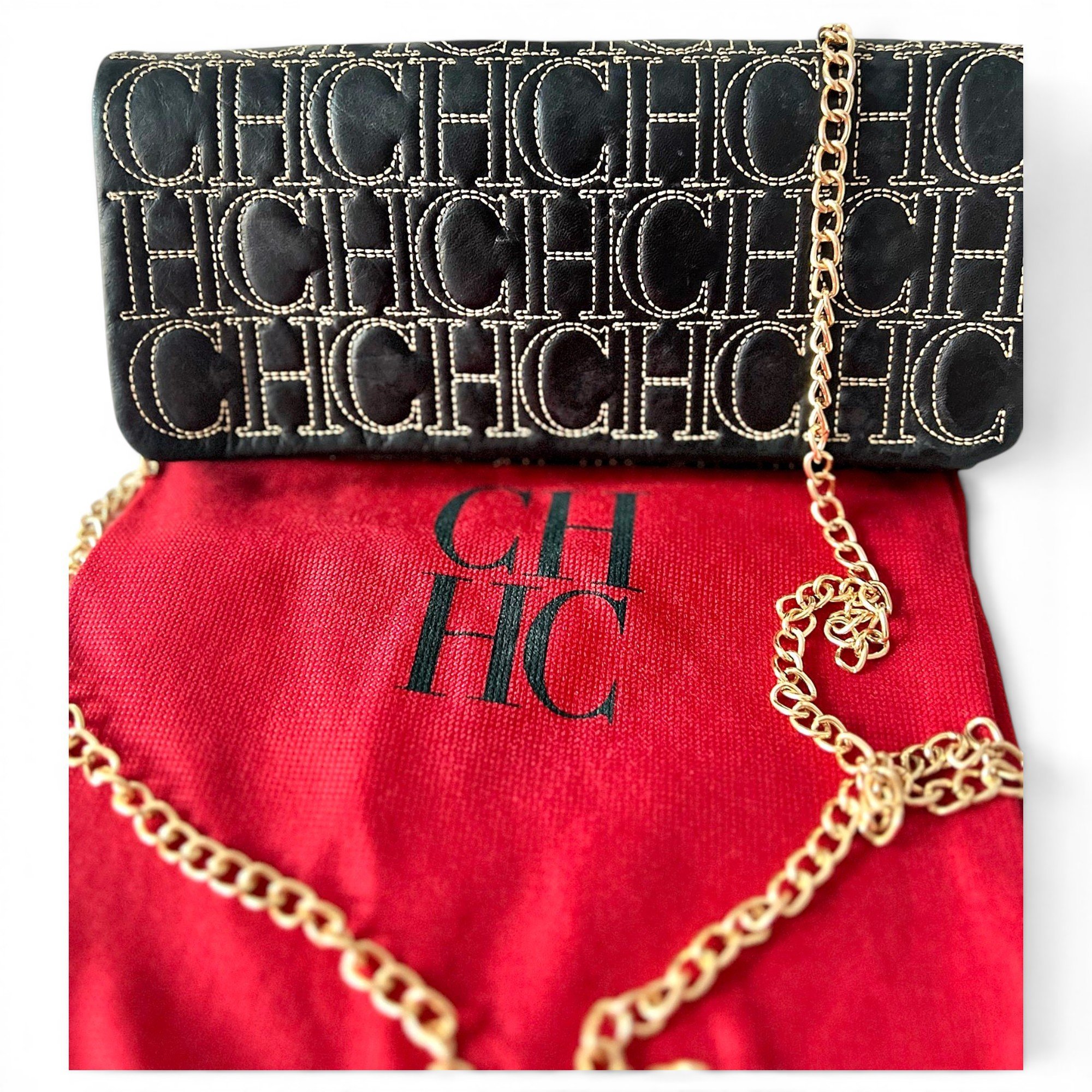 Carolina Herrera Leather clutch bag