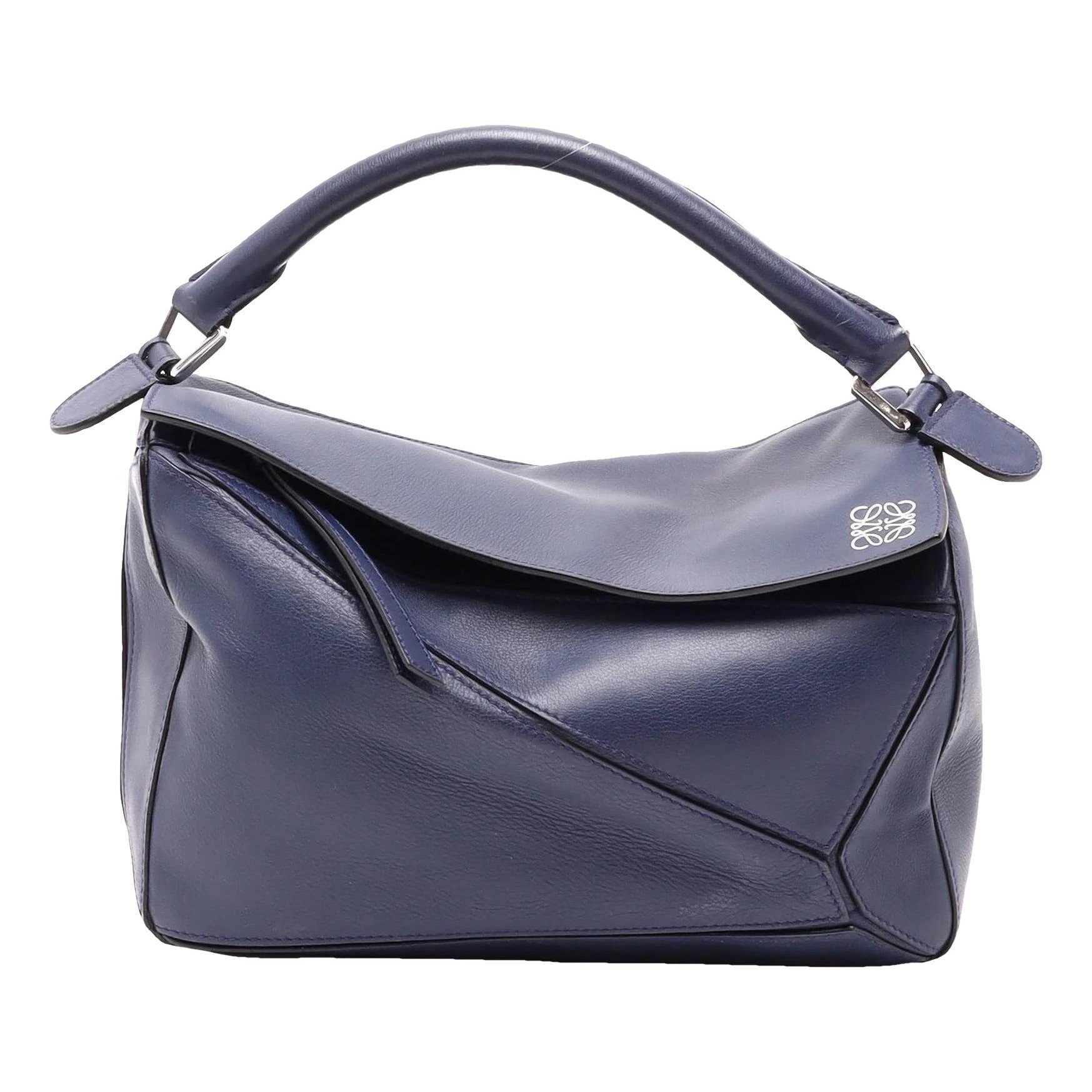 Puzzle leather handbag