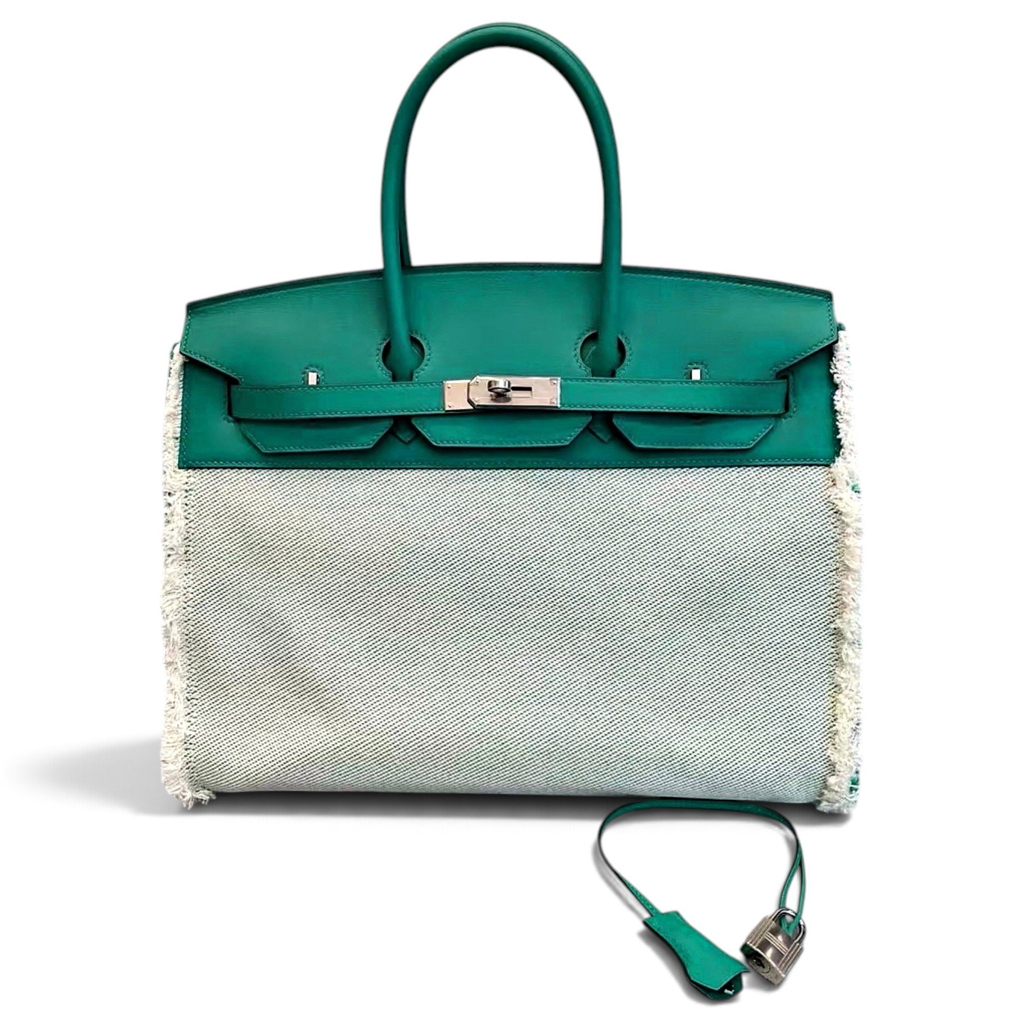 Birkin 35 cloth handbag