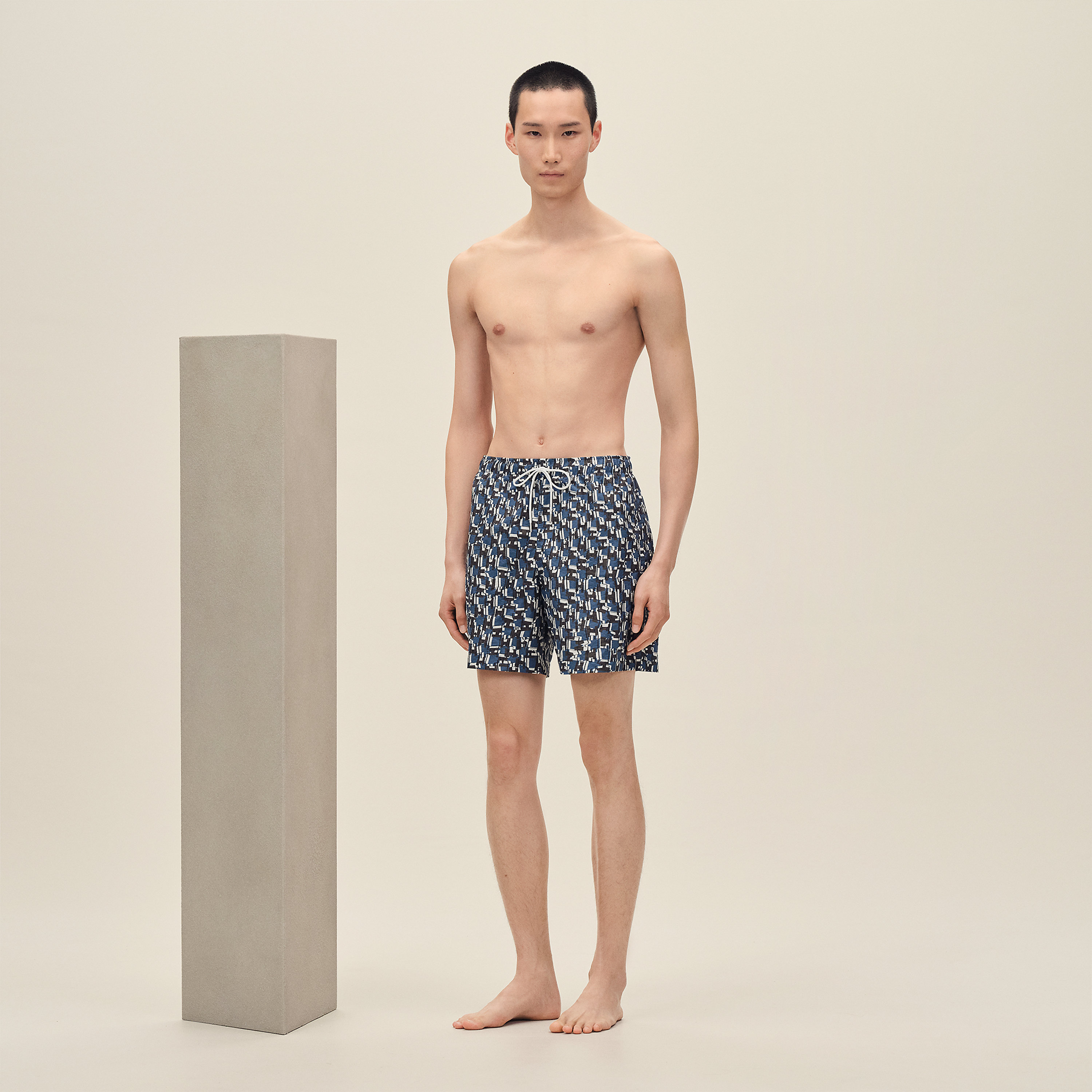 "H Cut Remix" swim trunks