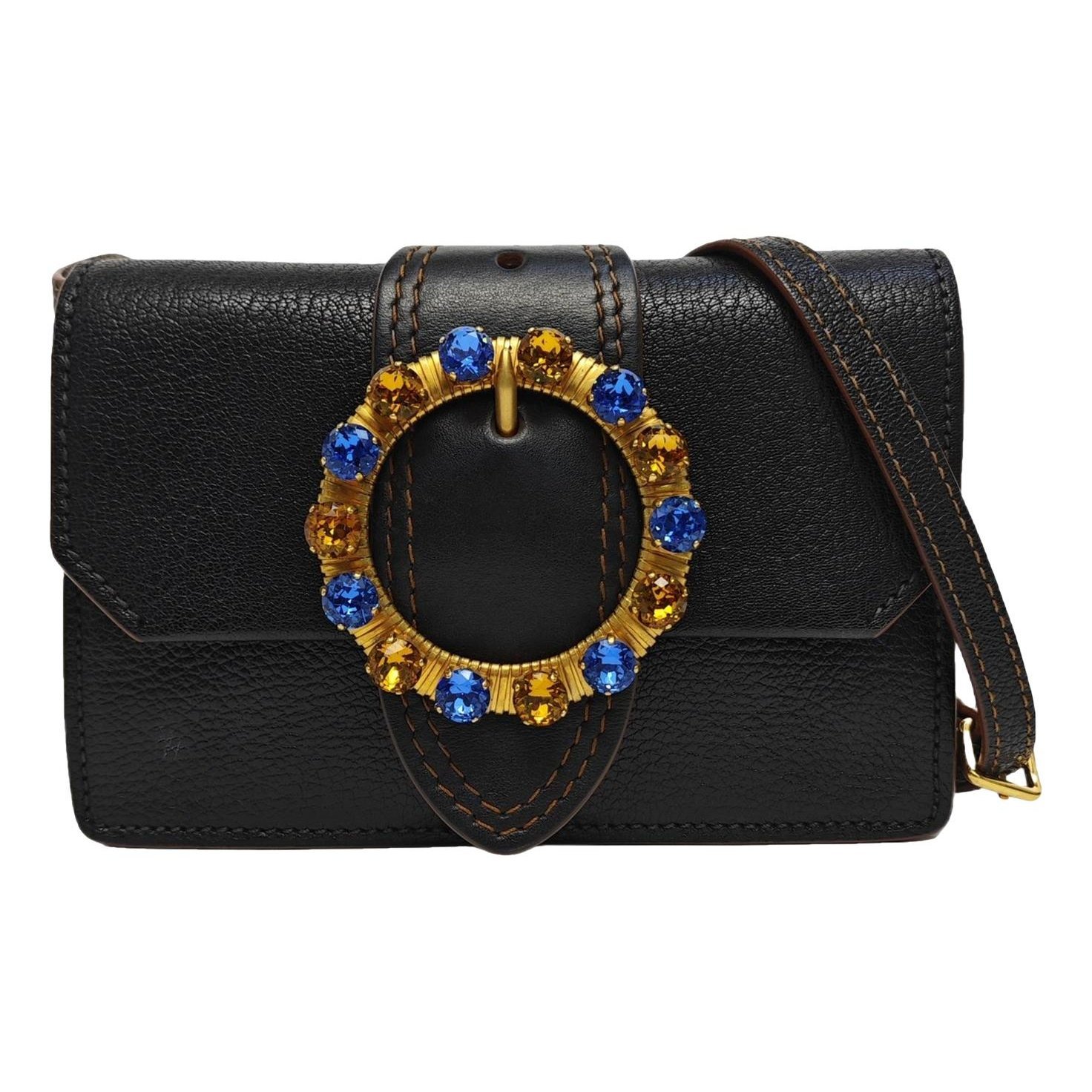 My Miu leather handbag