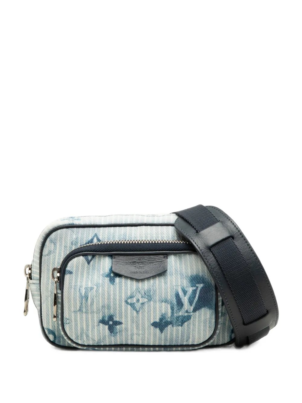 2021 Monogram Denim Watercolor Hickory Stripes Outdoor Pouch crossbody bag