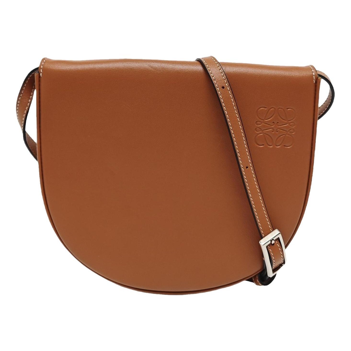 Heel leather handbag